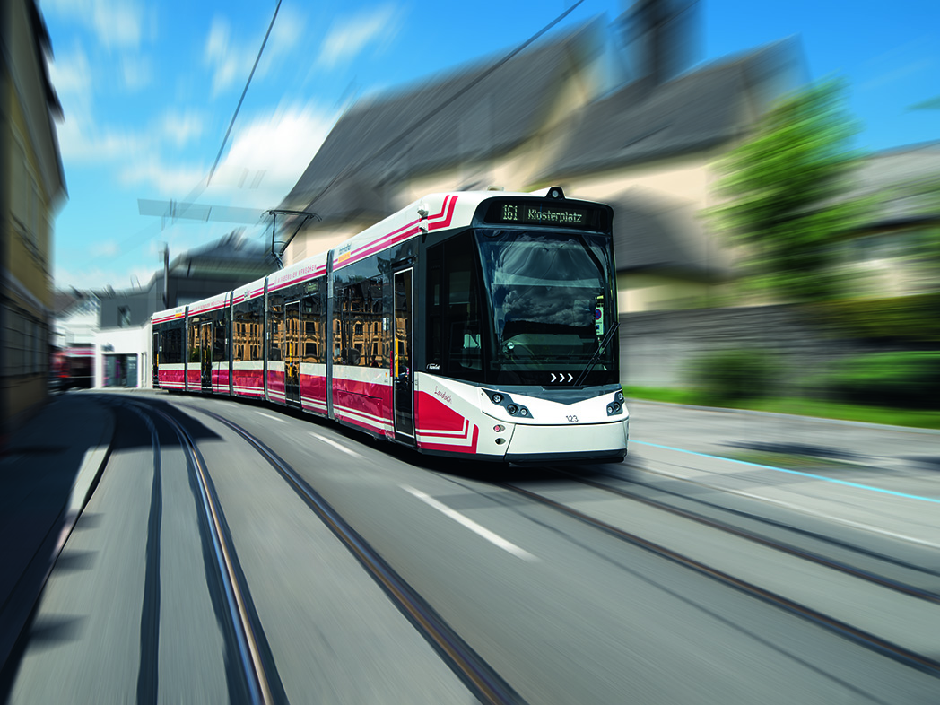 A Stadler TRAMLINK tram for Gmunden, Austria