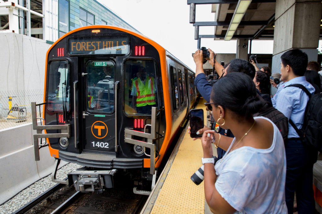 First New Train for Boston's Orange Line Enters Service ...