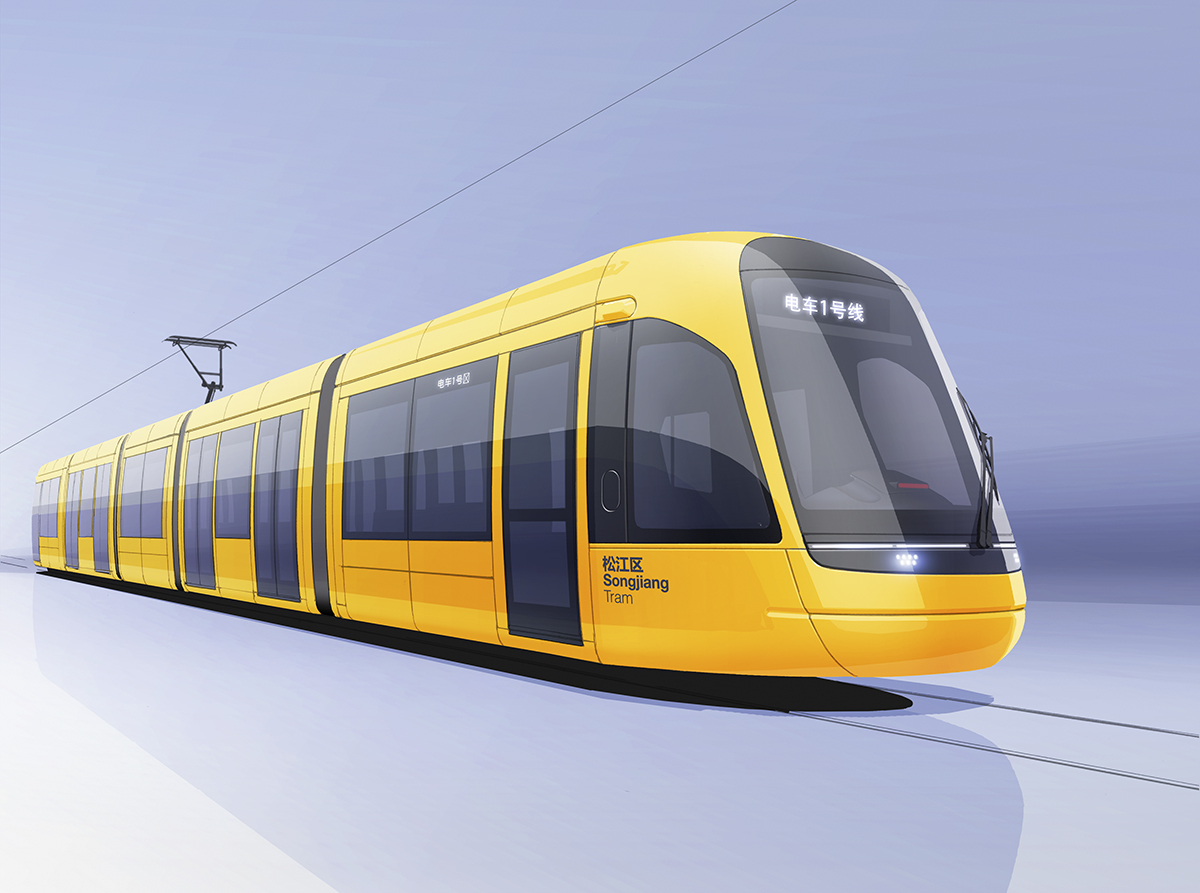 Alstom Citadis Silkworm tram for Songjiang