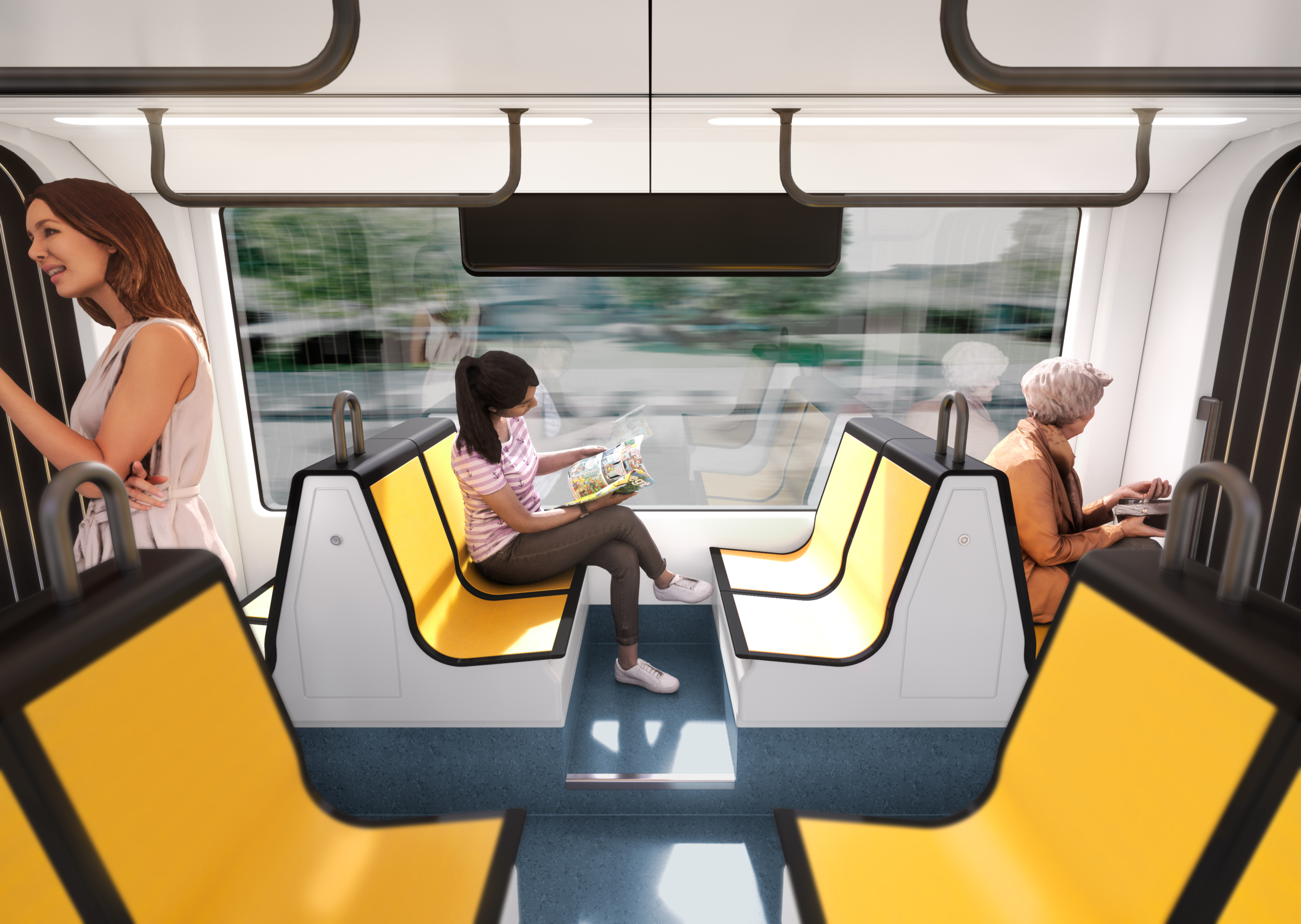 Dresden FLEXITY trams - interior