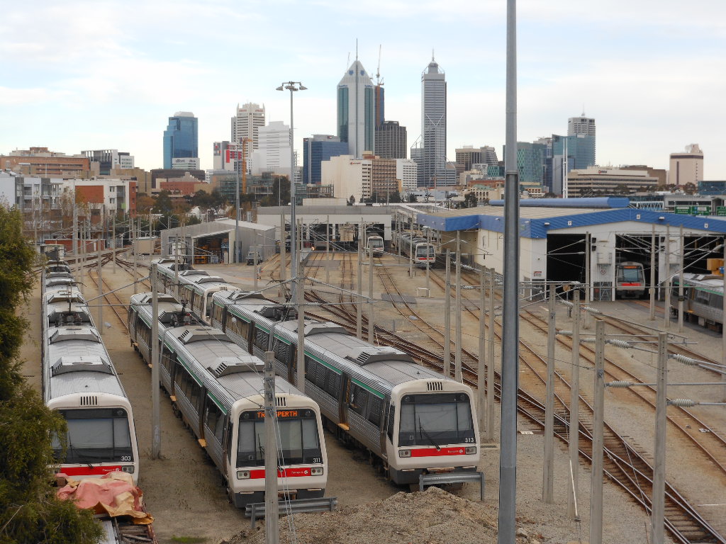A-series trains for Transperth in depot