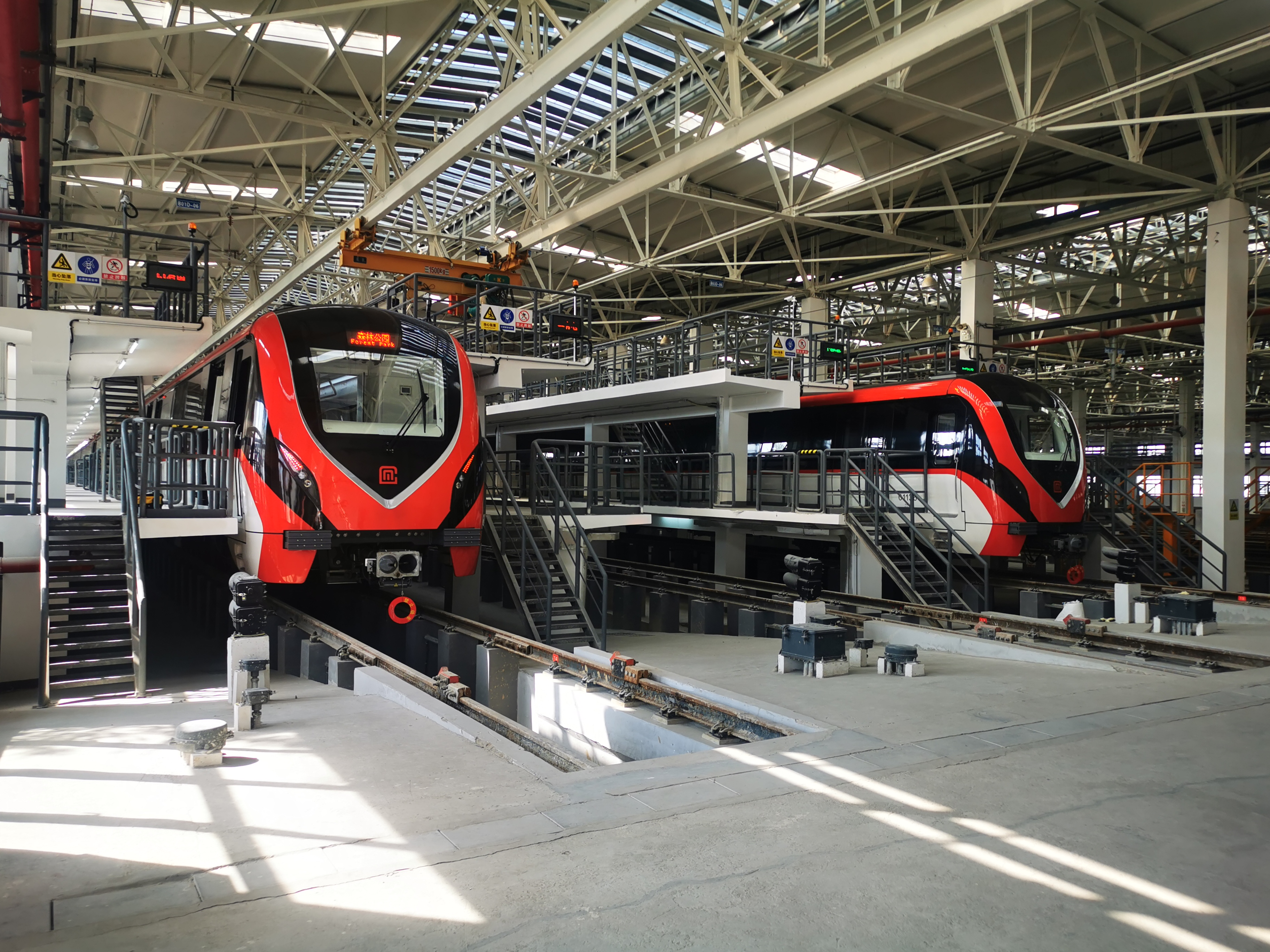 Changzhou Metro Line 1 vehicles in depot