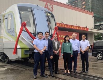 First Shanghai Metro Train Rolls Off Assembly Line | MITRAC Propulsion