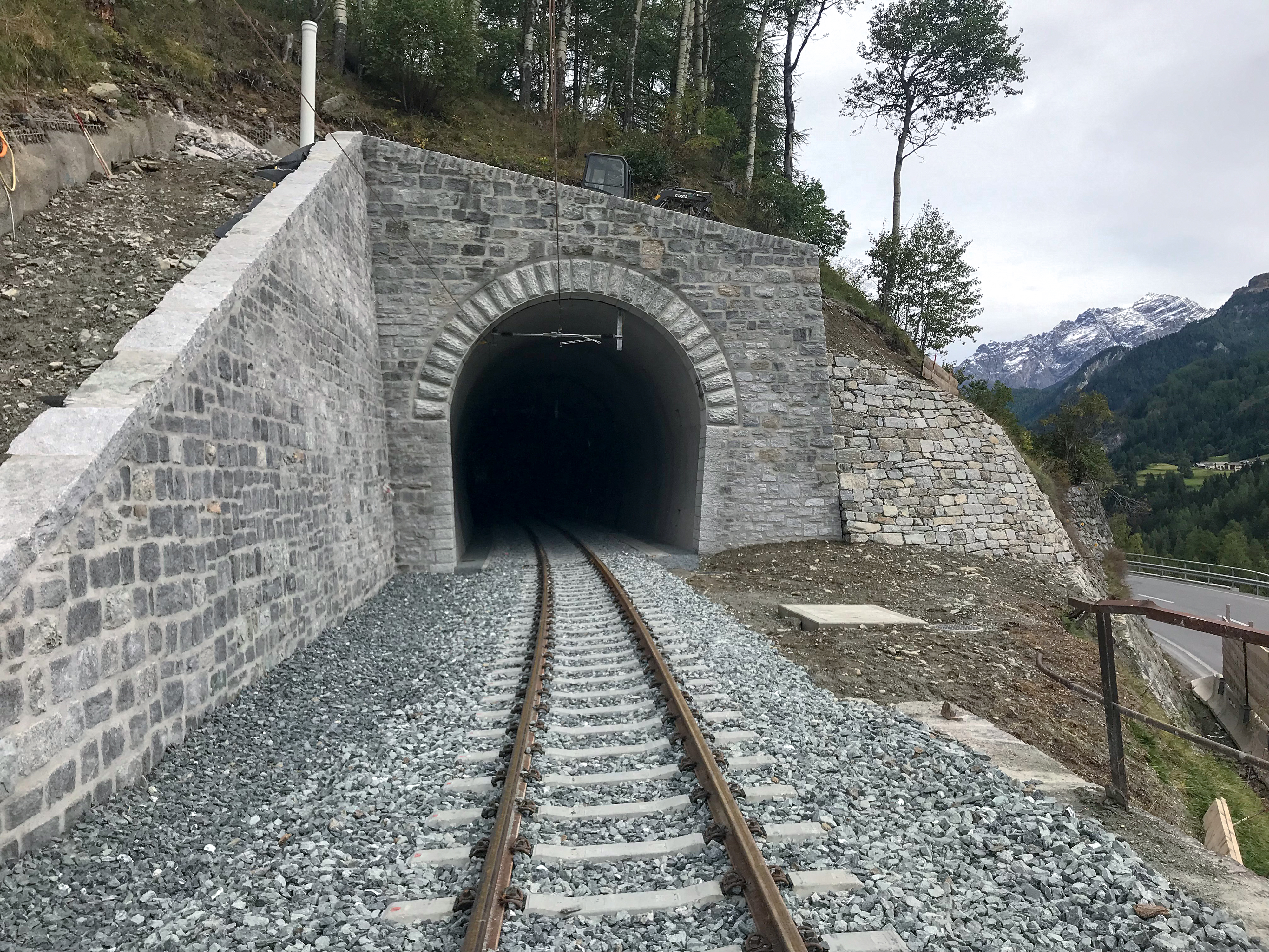 Engadine Line infrastructure works - Giarsun Tunnel