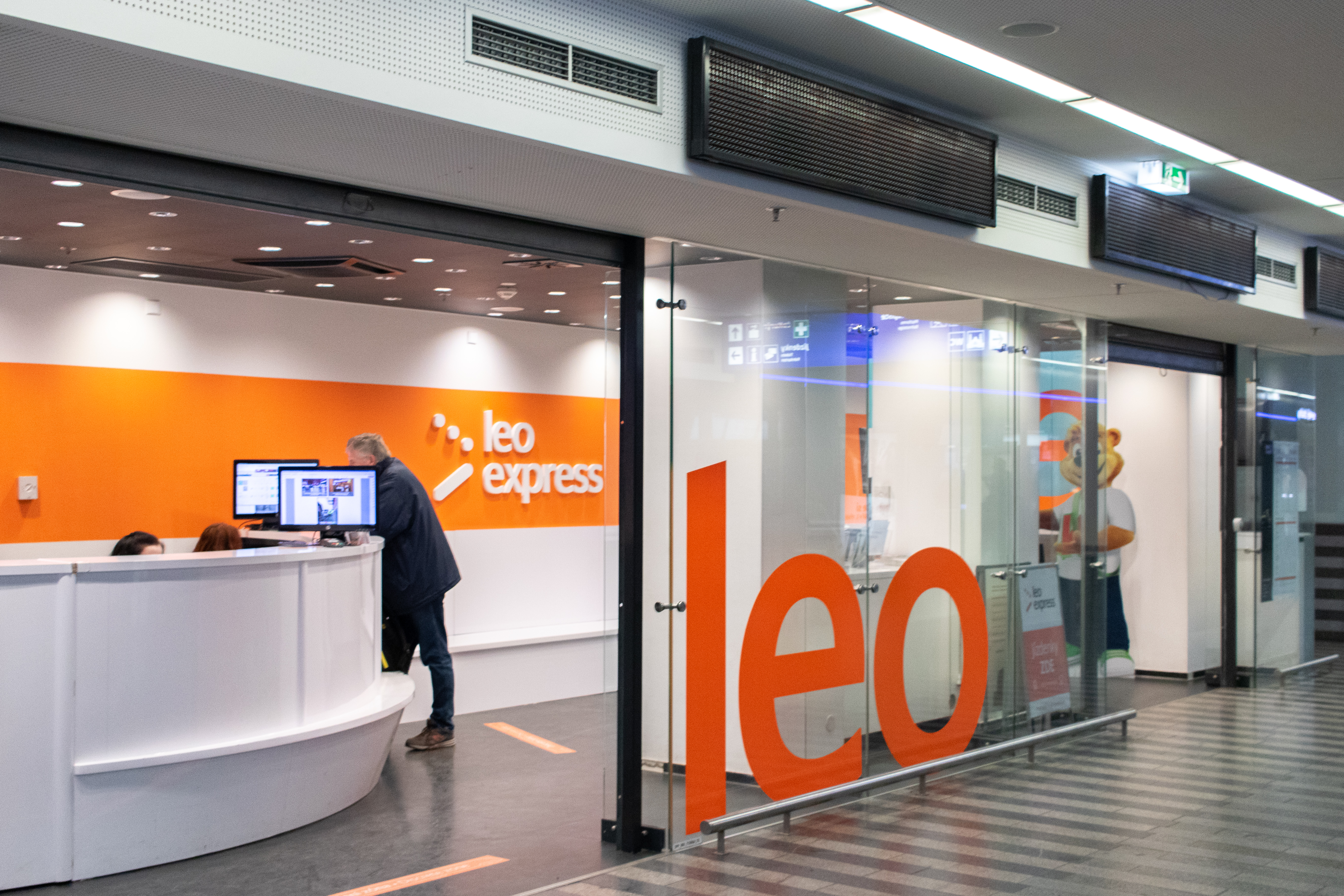 Leo Express in Prague Station