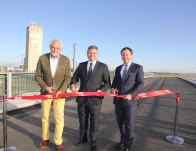 Vienna-Bratislava Upgrade Works: 1st Overpass Complete