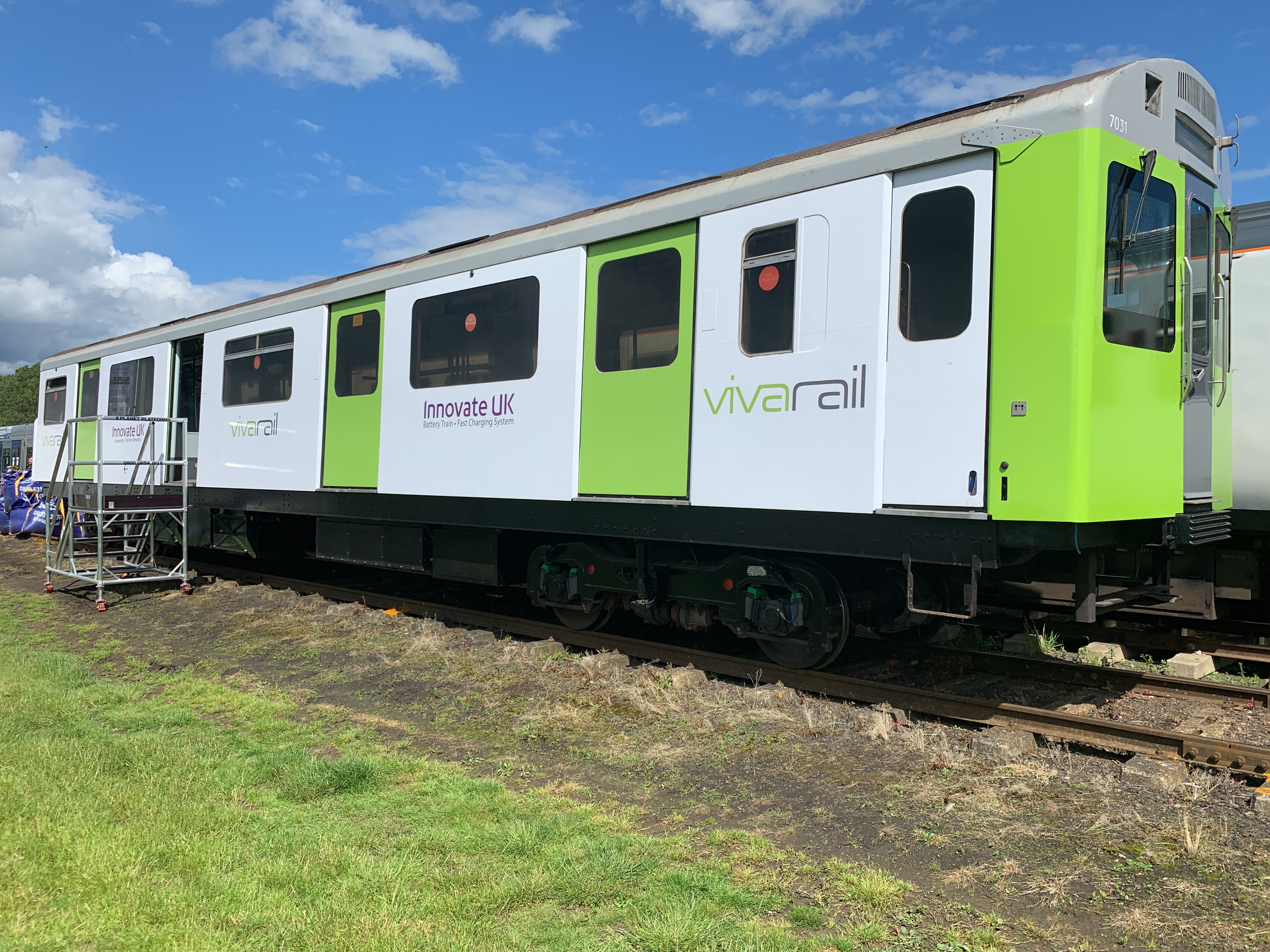 Vivarail train at Rail Live 2019 exterior