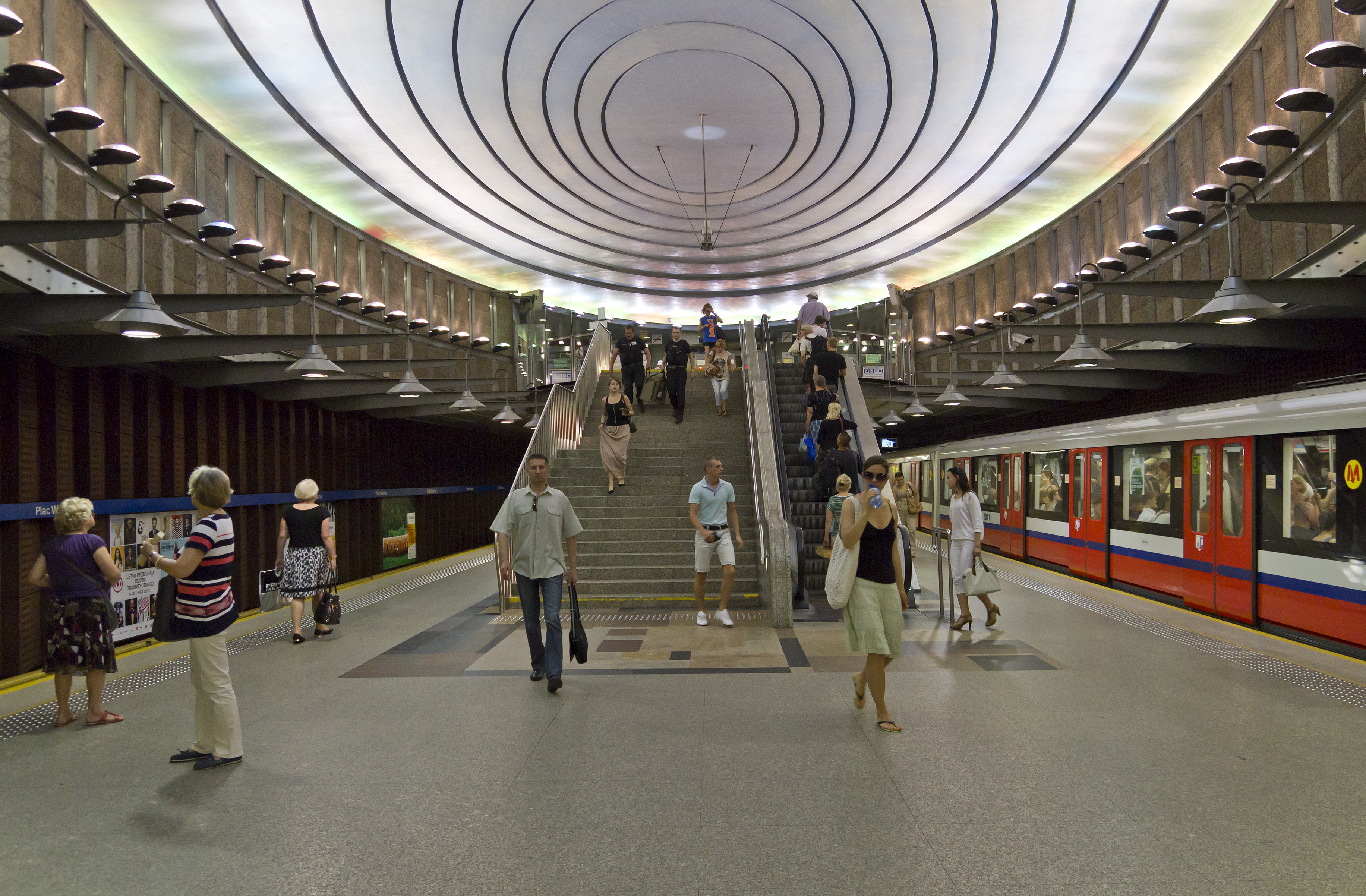 Warsaw metro station