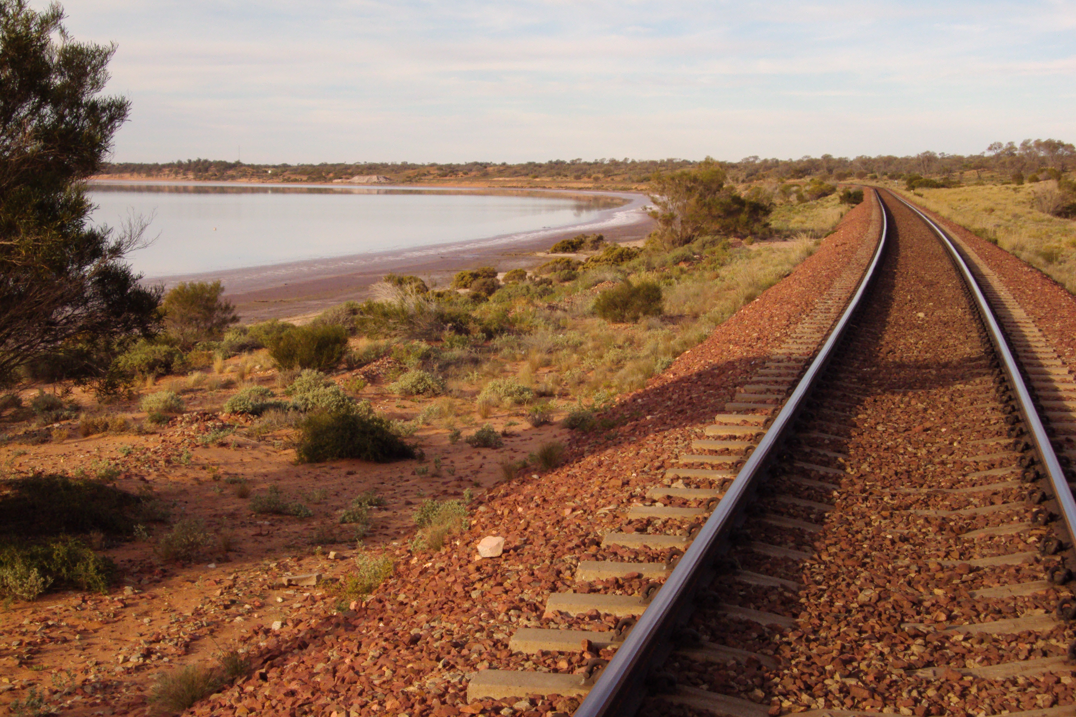 Adelaide Darwin railway line in South Australia