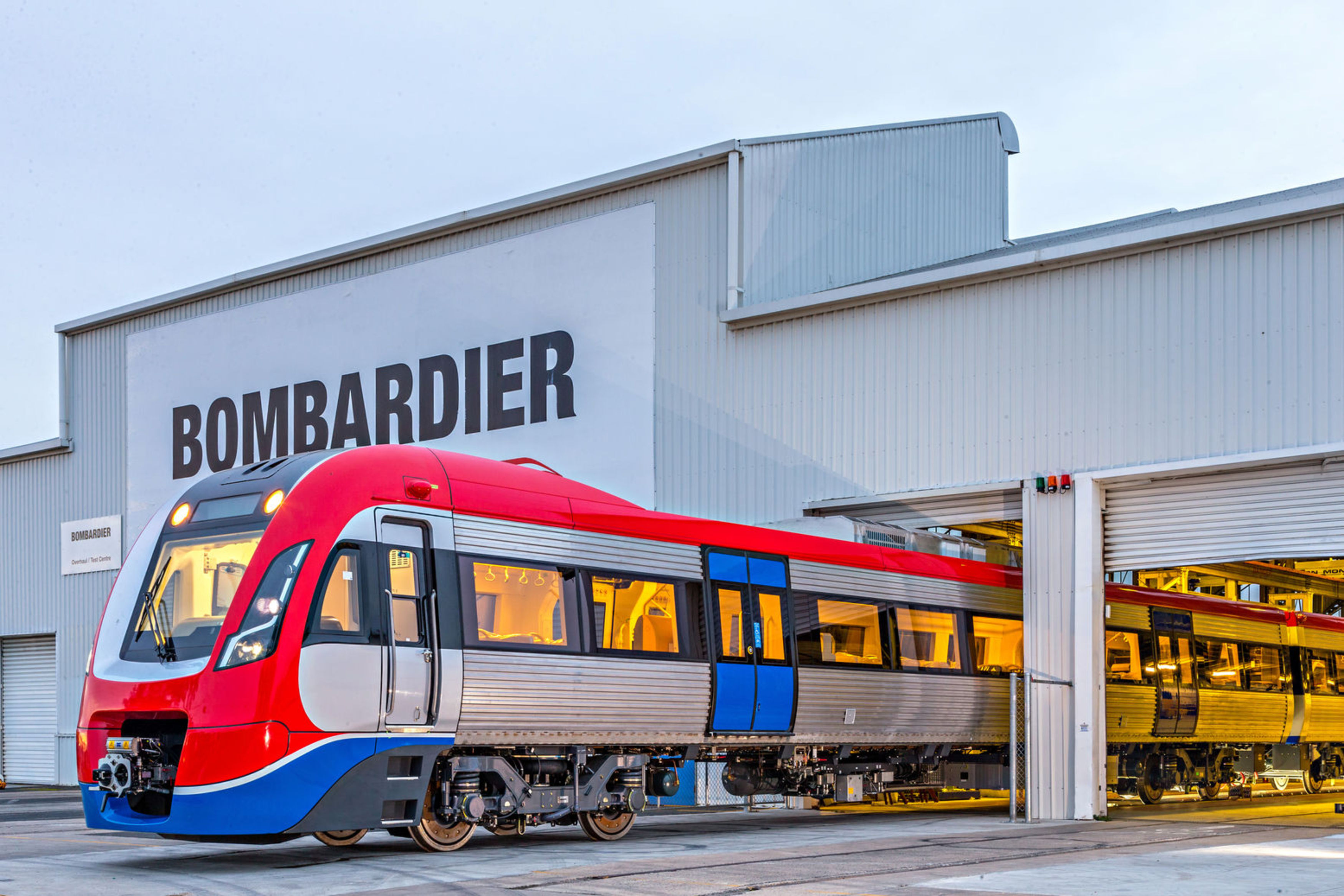 Adelaide commuter car at Bombardier's Dandenong site near Melbourne, Victoria