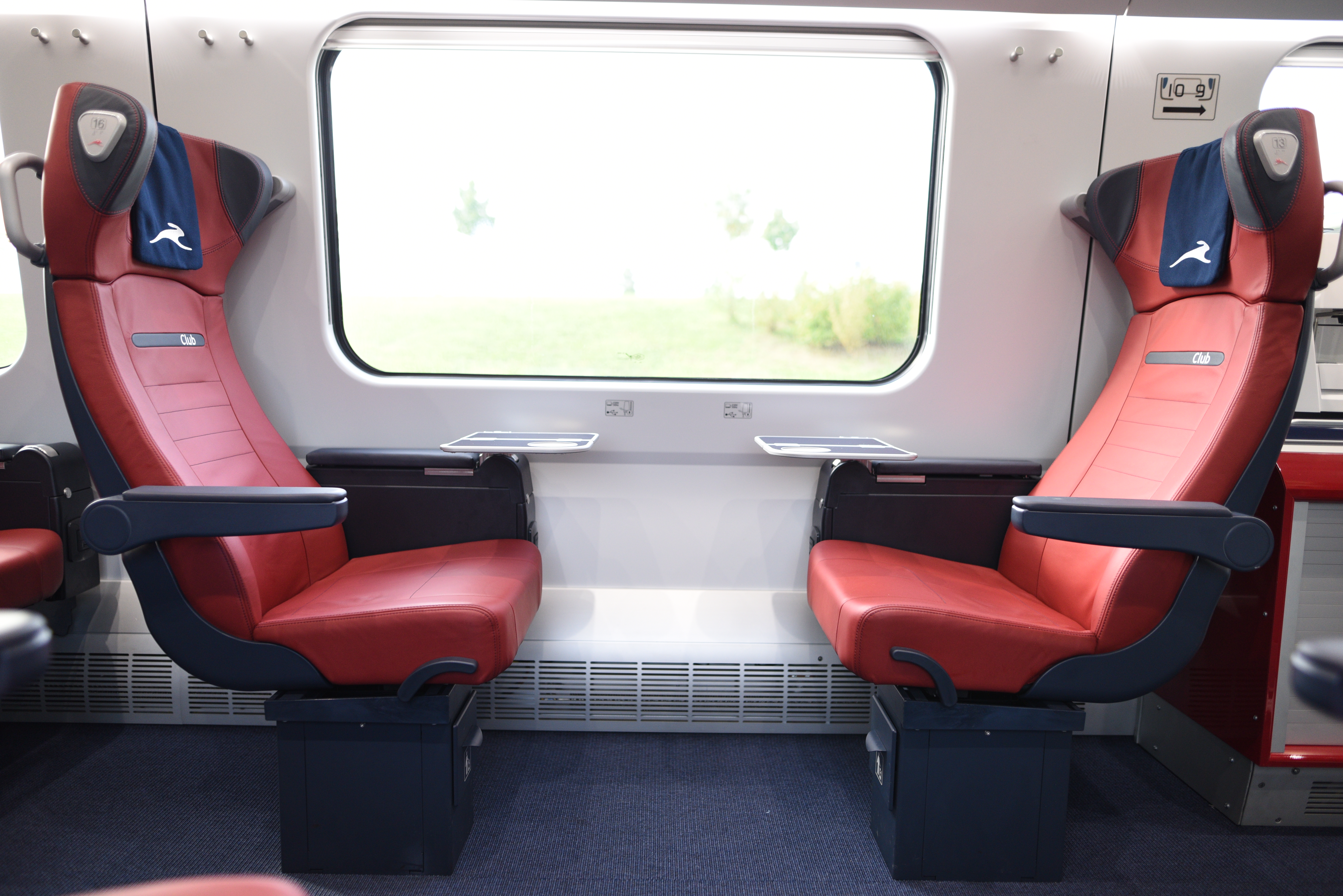Engineered Leather Train Seats