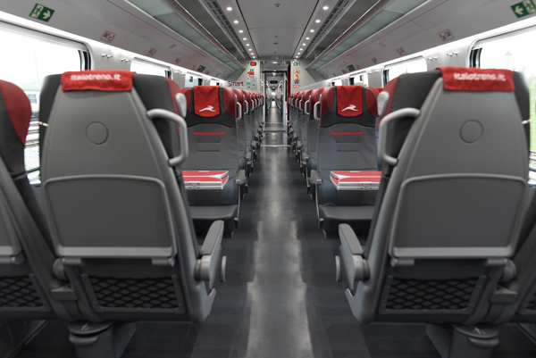 Engineered Leather Train Seating