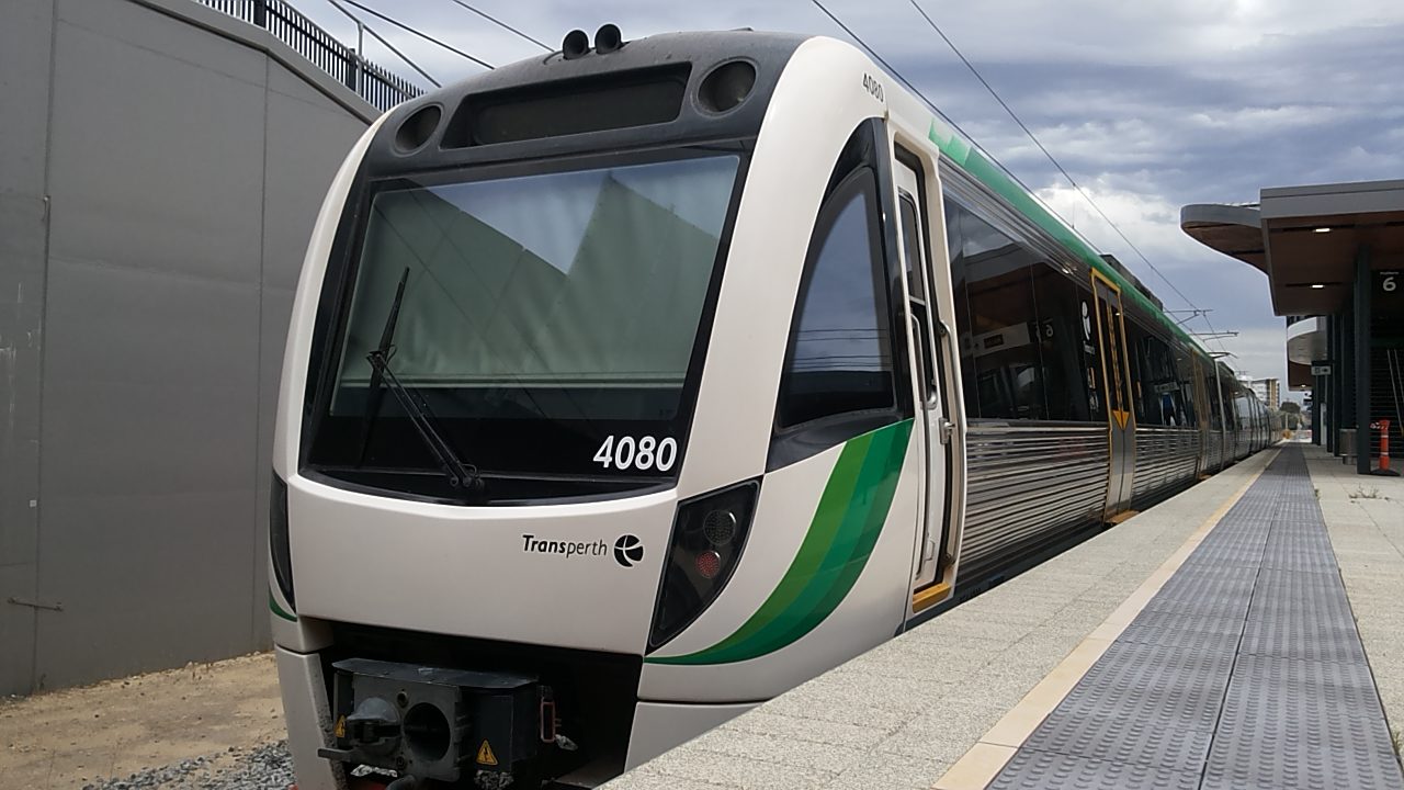 Transperth B-series train that will serve the Yanchup extension