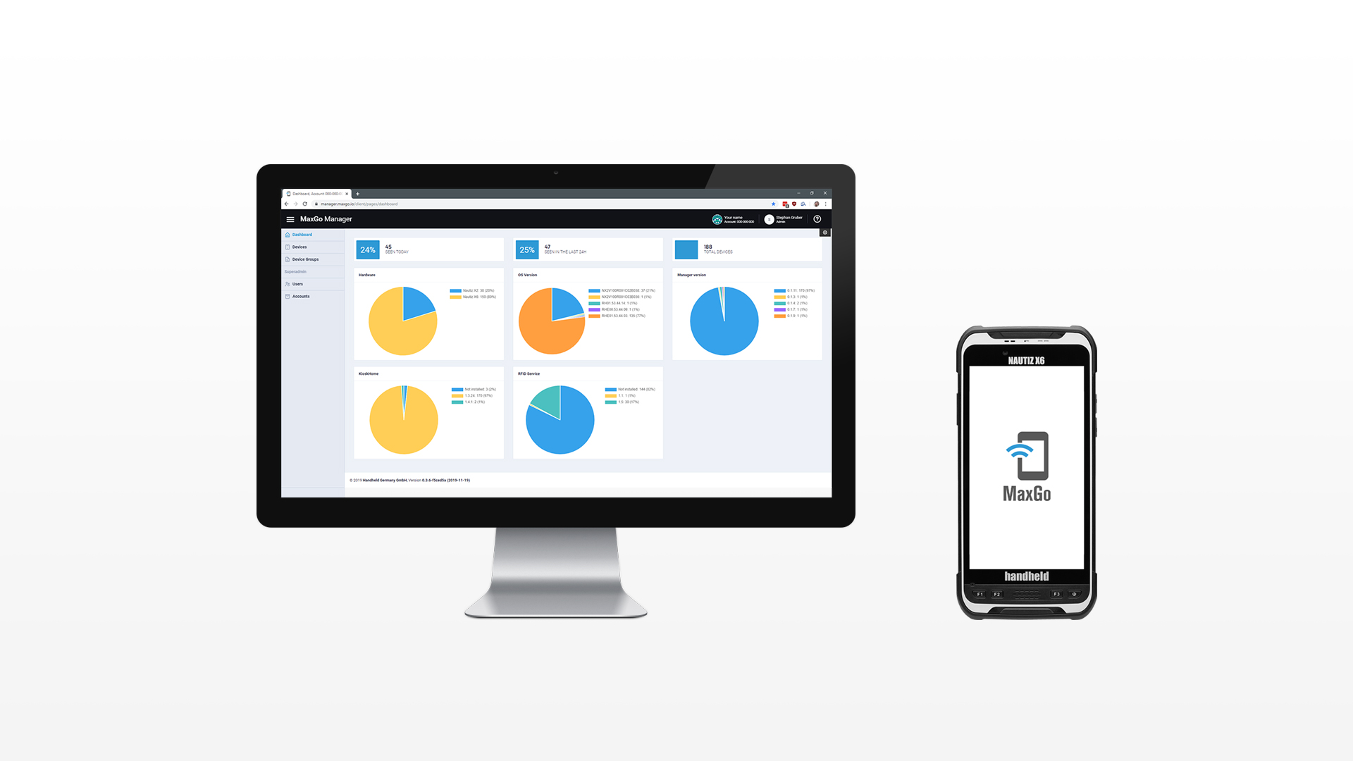 Handheld MaxGo Manager MDM solution