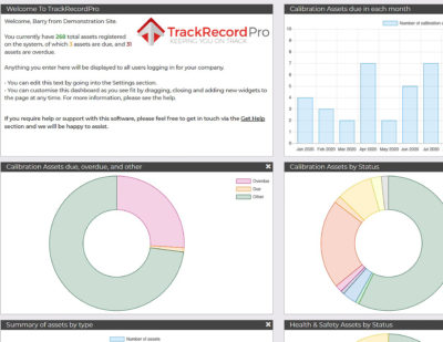 CoMech TrackRecordPro Dashboard Screenshot 3