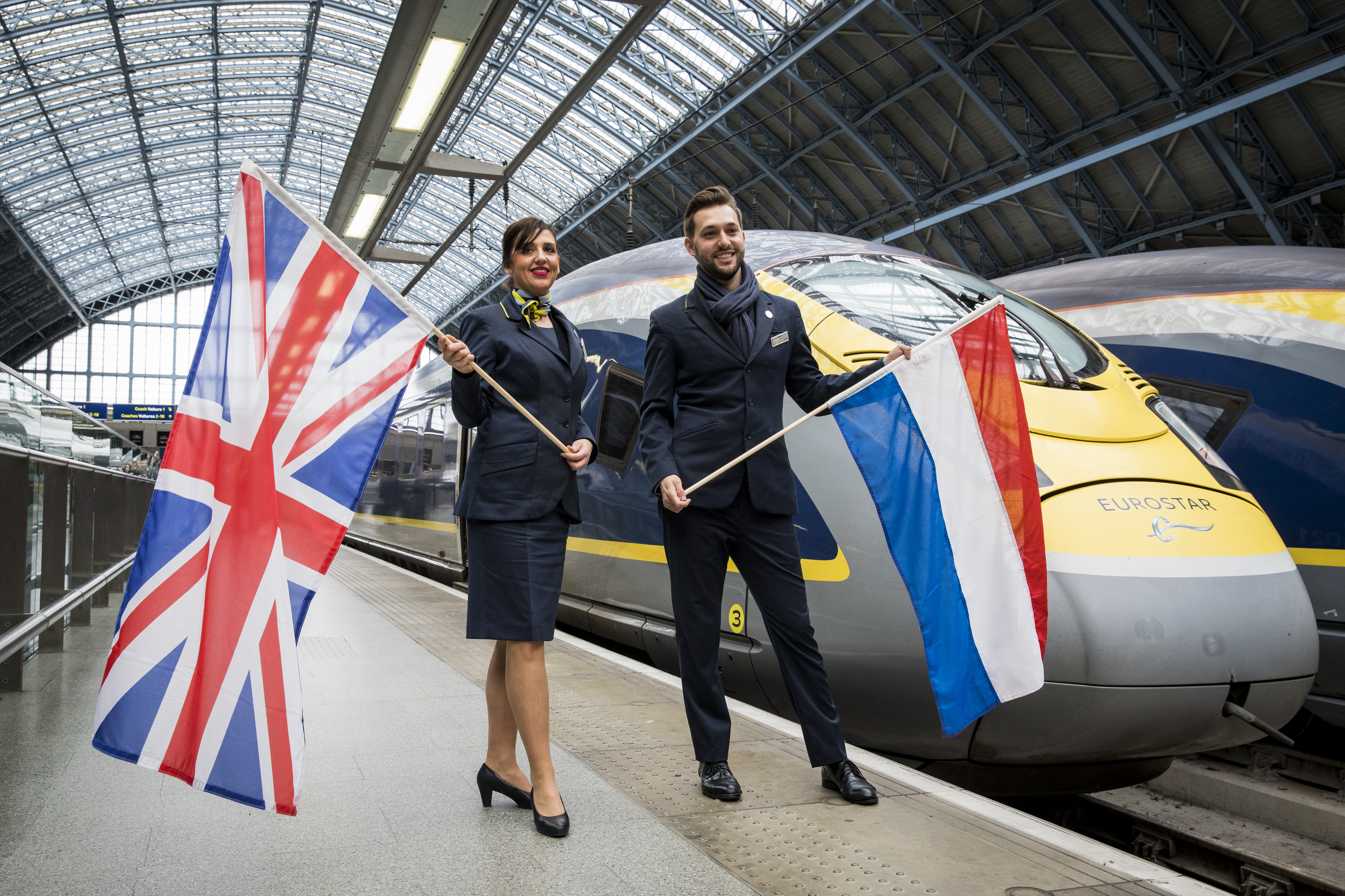 Inaugural direct Eurostar from Amsterdam to London