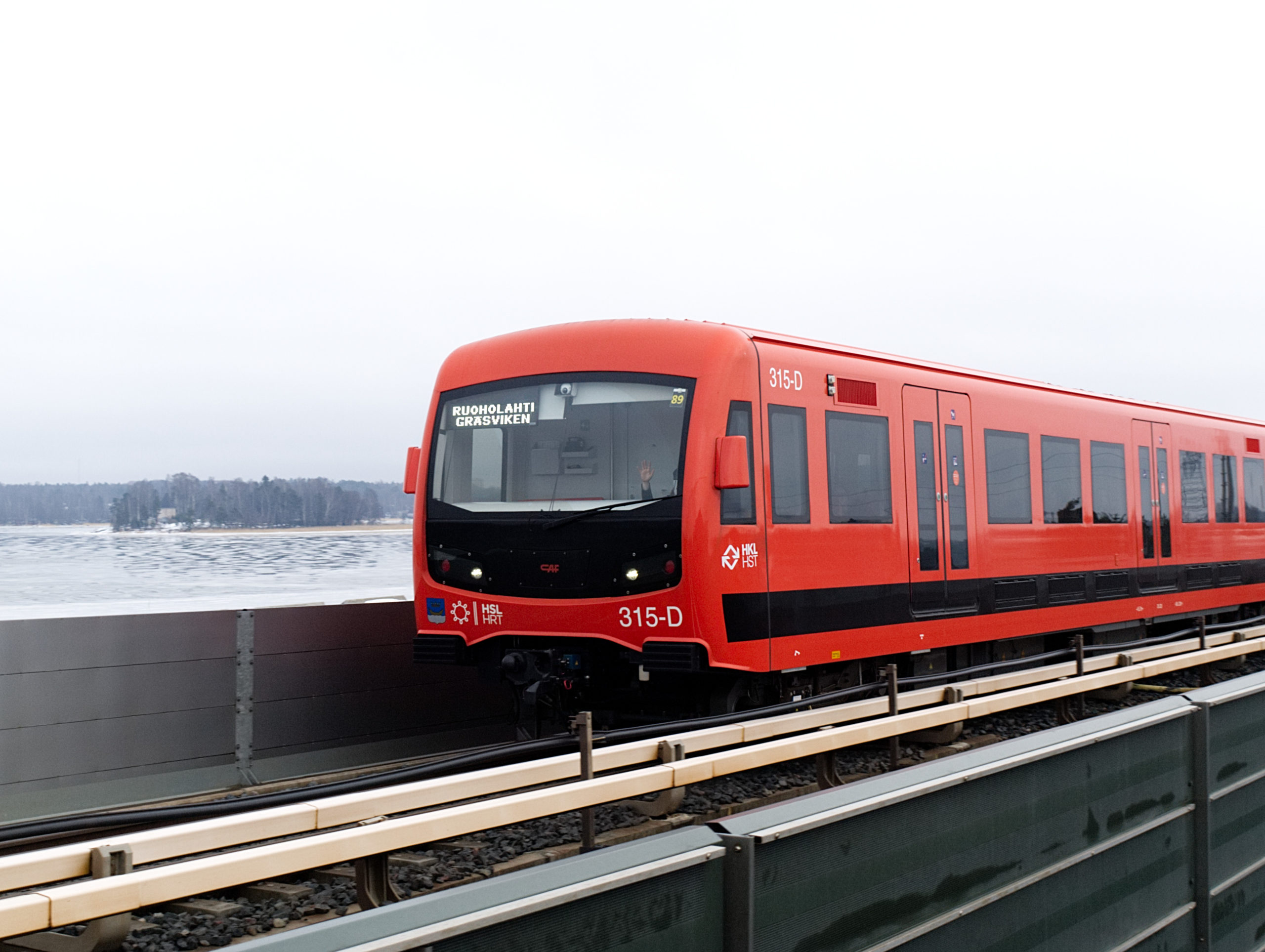 CAF M300 metro train in Helsinki