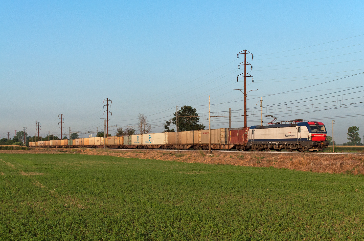 A freight train in Italy