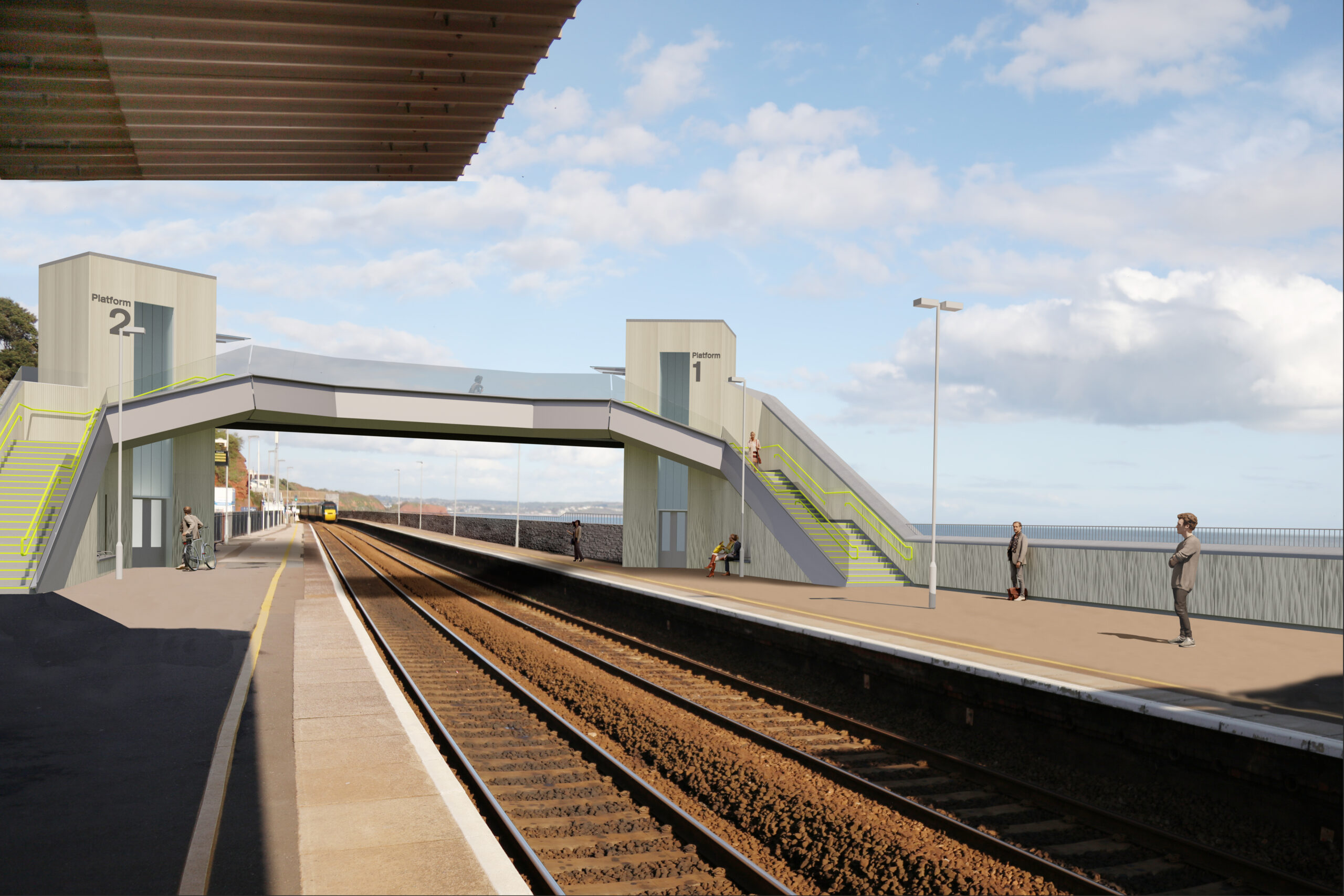 Artist impression accessible footbridge