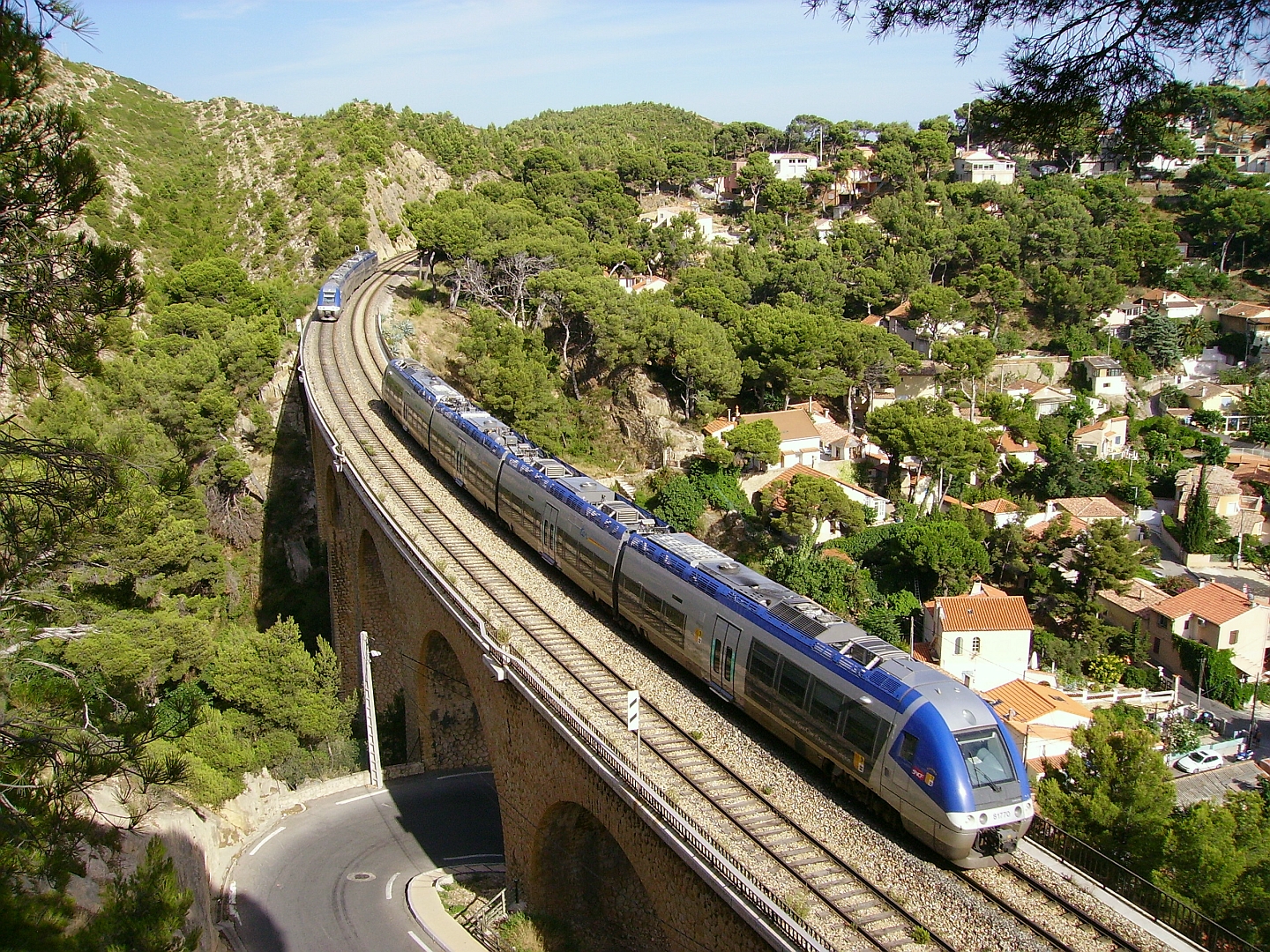 SNCF train and infrastructure