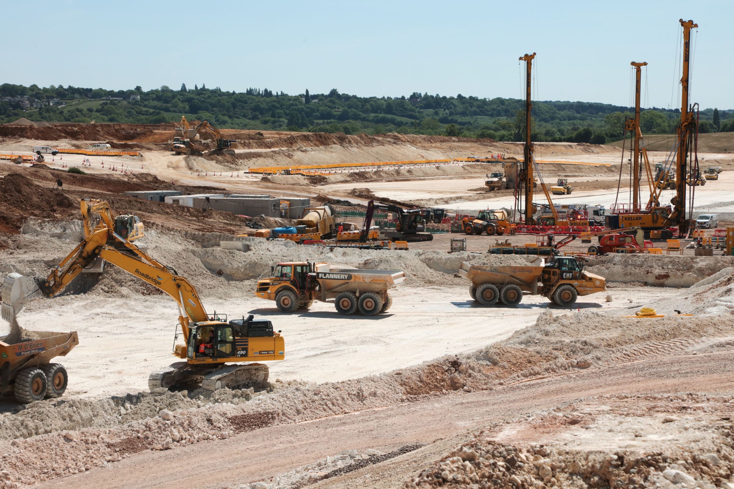 HS2 south portal TBM launch site preparation