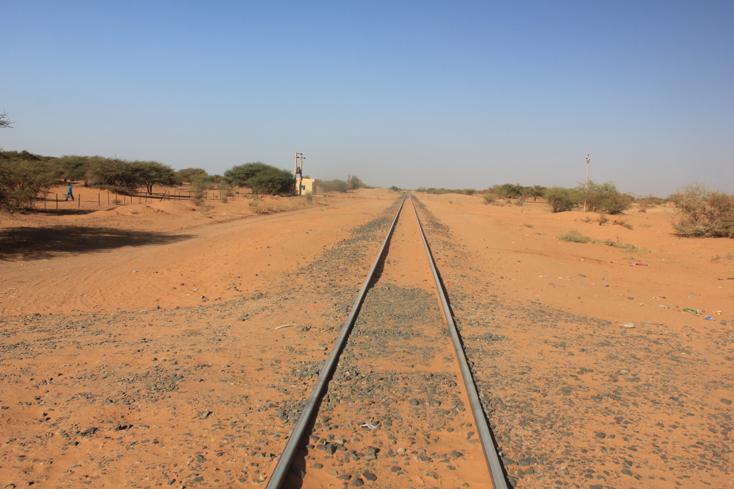 Narrow gauge railway tracks in Sudan