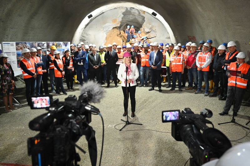 Cortanovci tunnel breakthrough