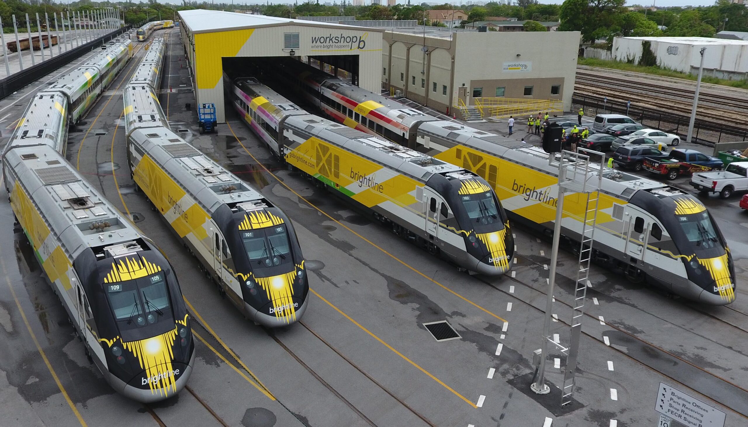 Brightline (Virgin Trains USA) trains in Florida