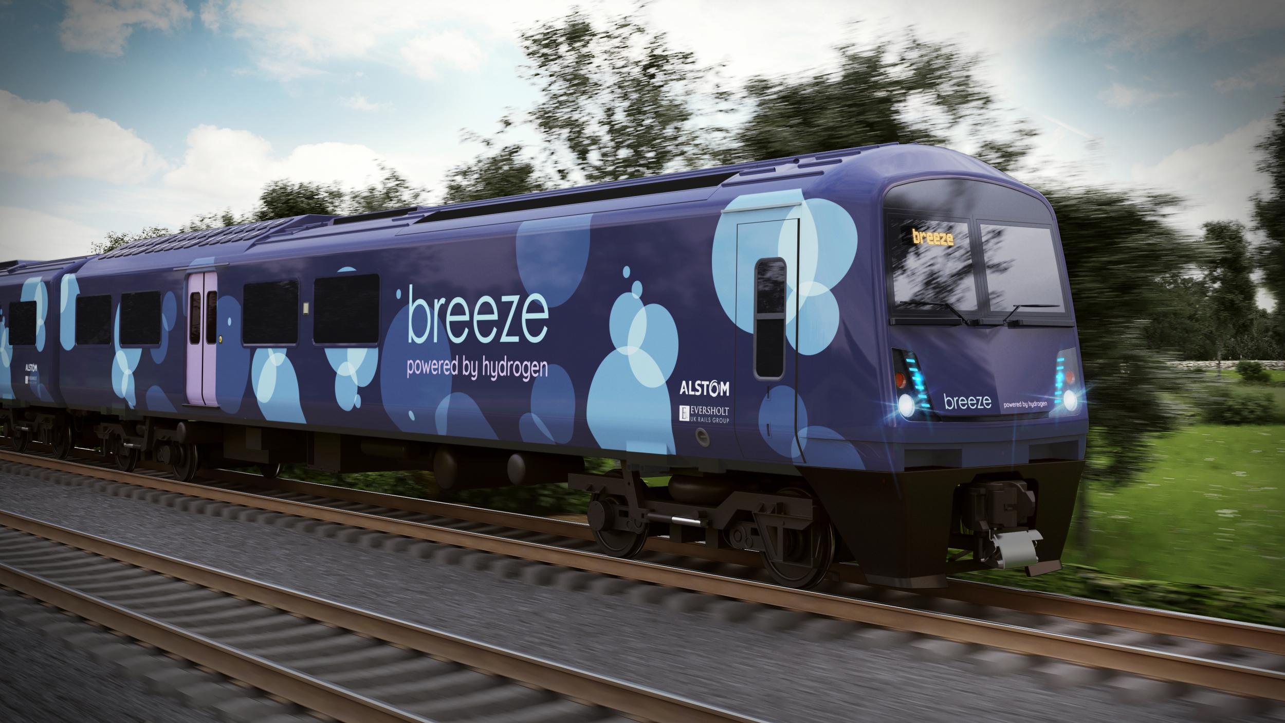 Alstom hydrogen Breeze train