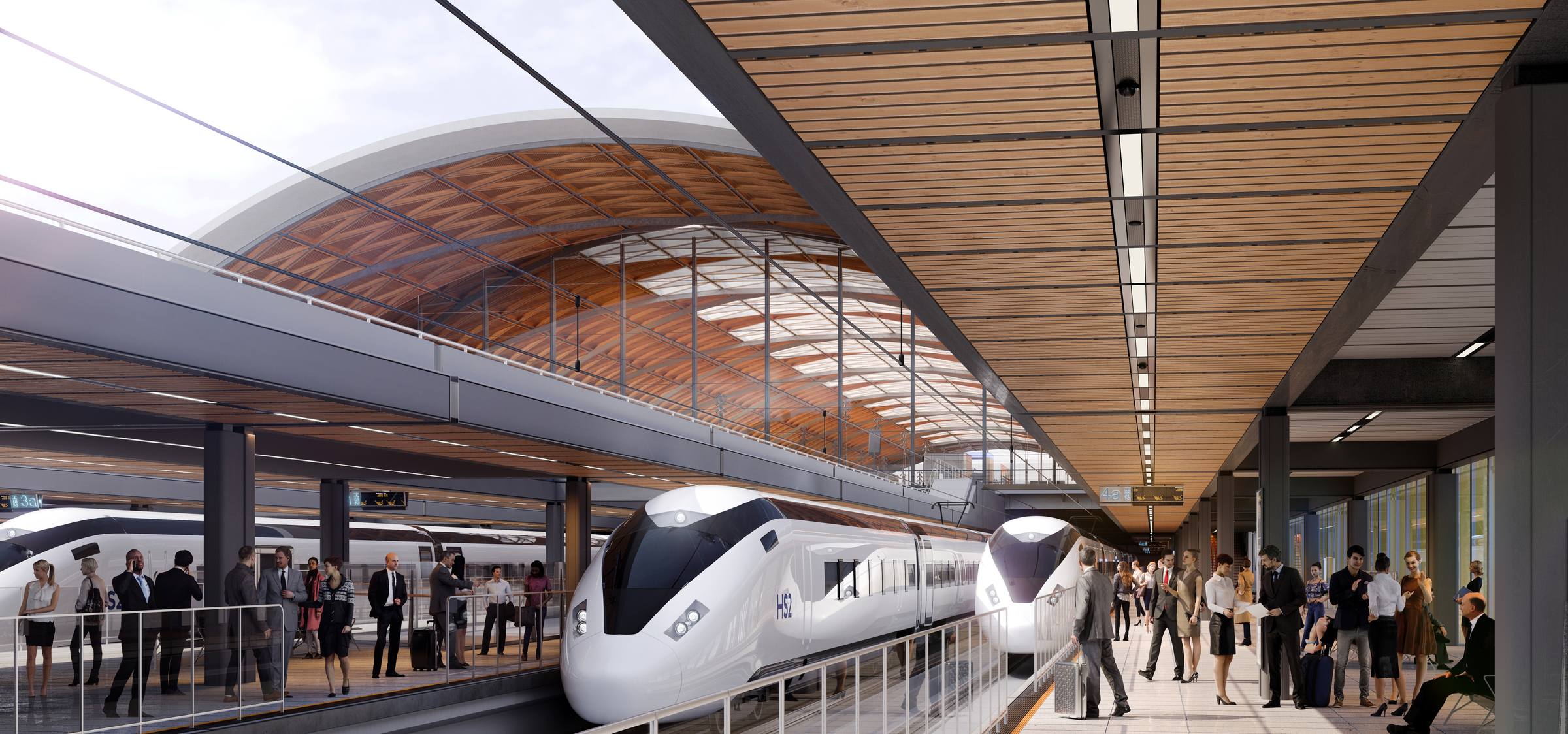 HS2 Birmingham Curzon Street platform visual