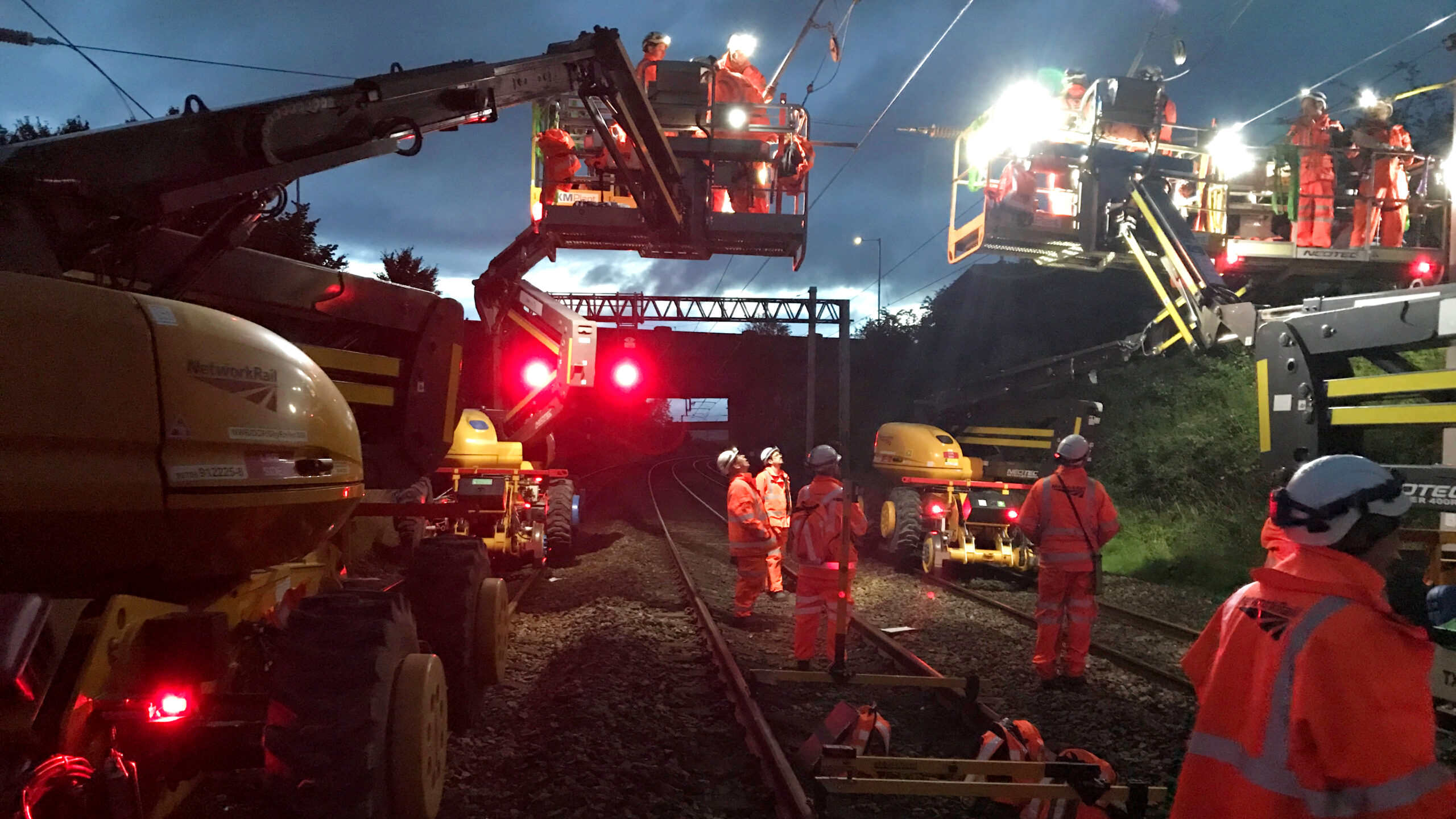 Overhead Line Equipment work on the West Coast Main Line