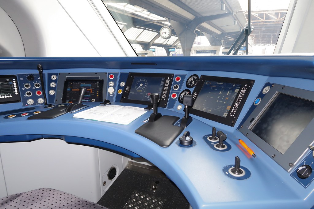 Instrument panel of a train