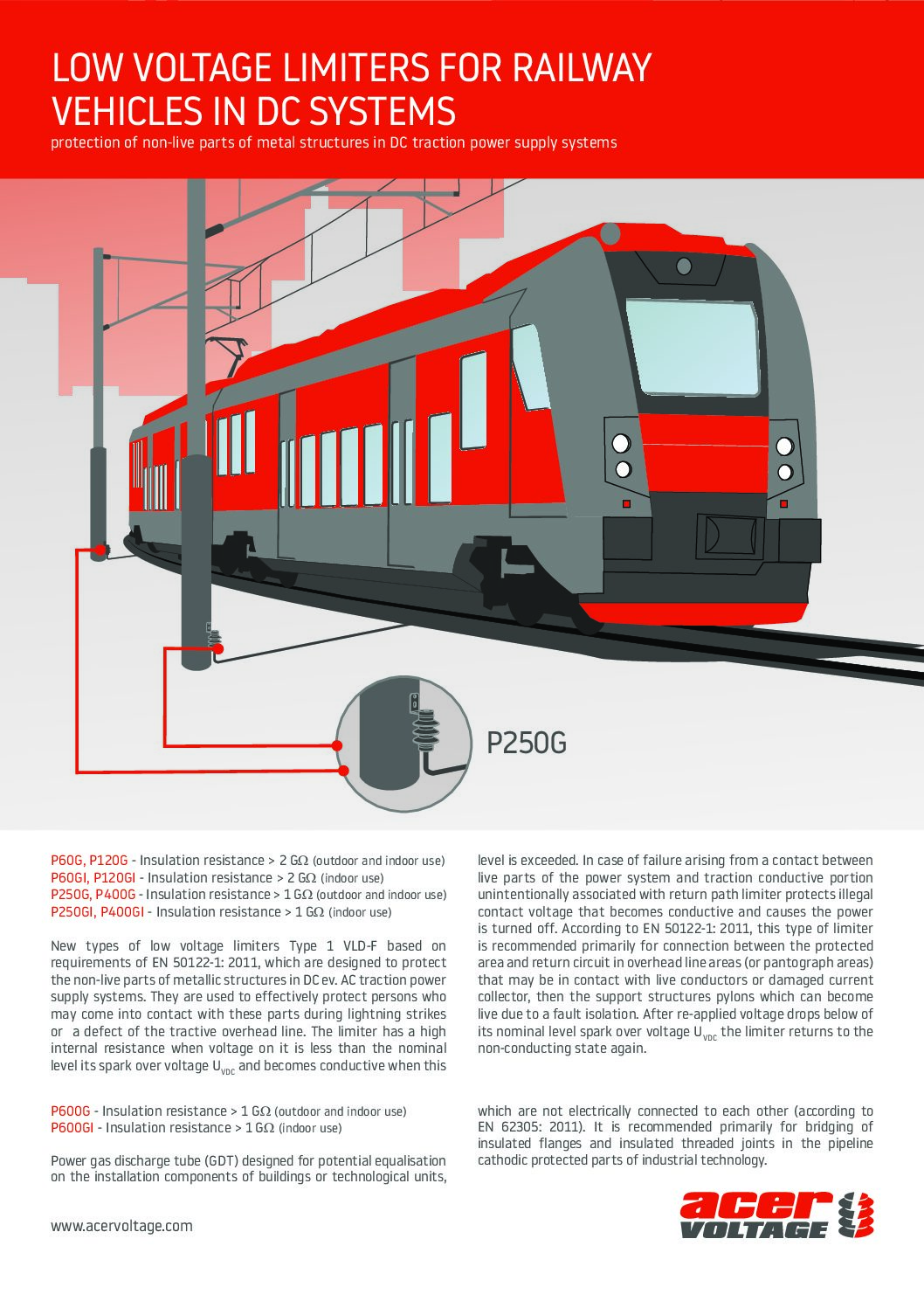 Low Voltage Limiters for Railway Vehicles in DC Systems