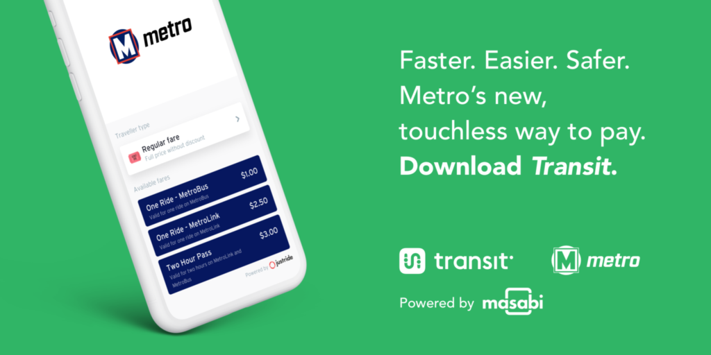 metro transit app masabi mobile ticketing