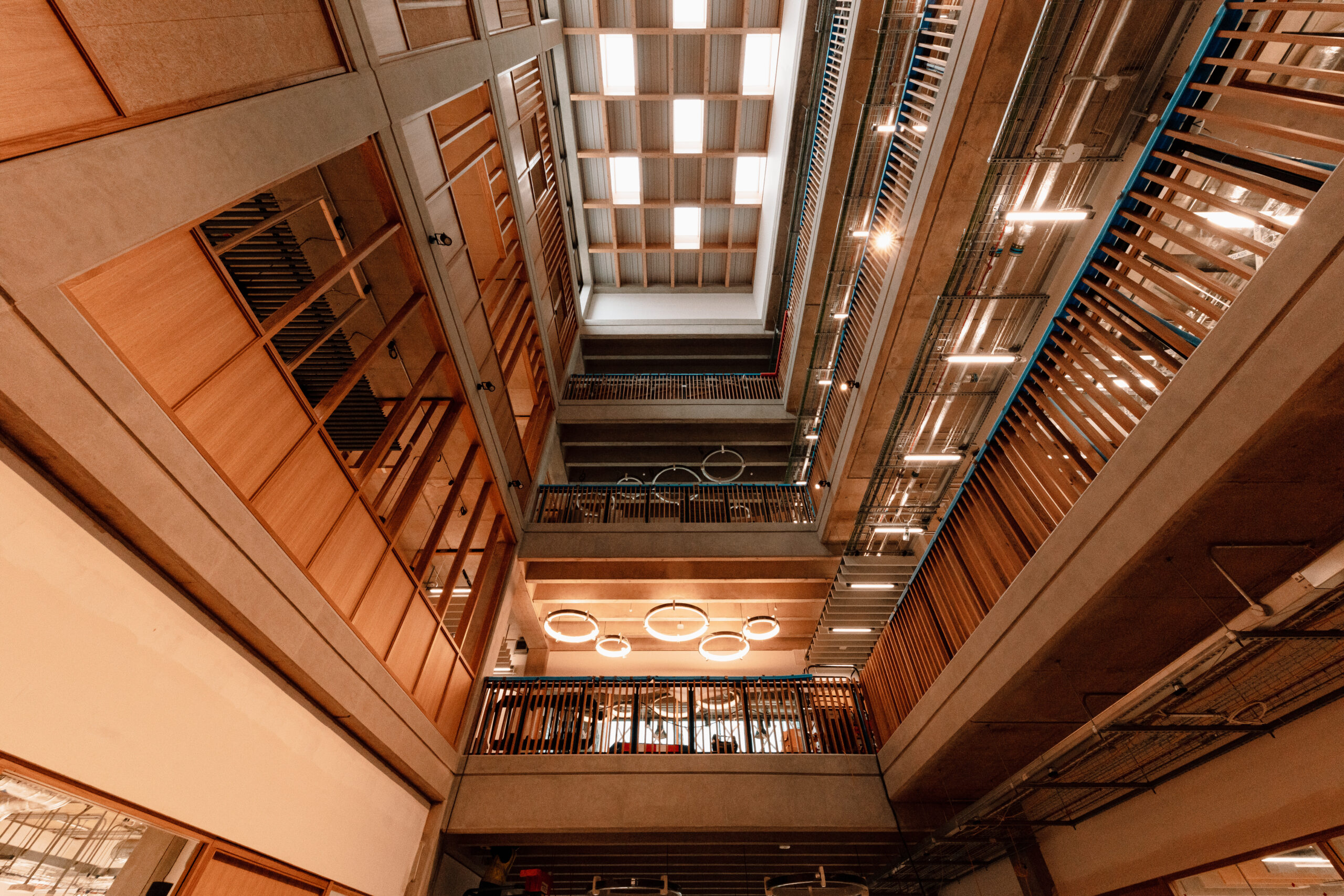 The inside of the new UKRRIN research centre at Birmingham University