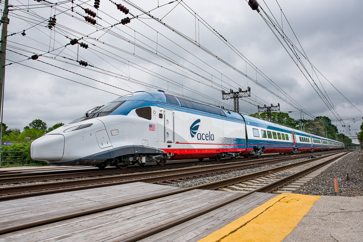 2nd test run of pre-production Amtrak Acela II on the PH Line