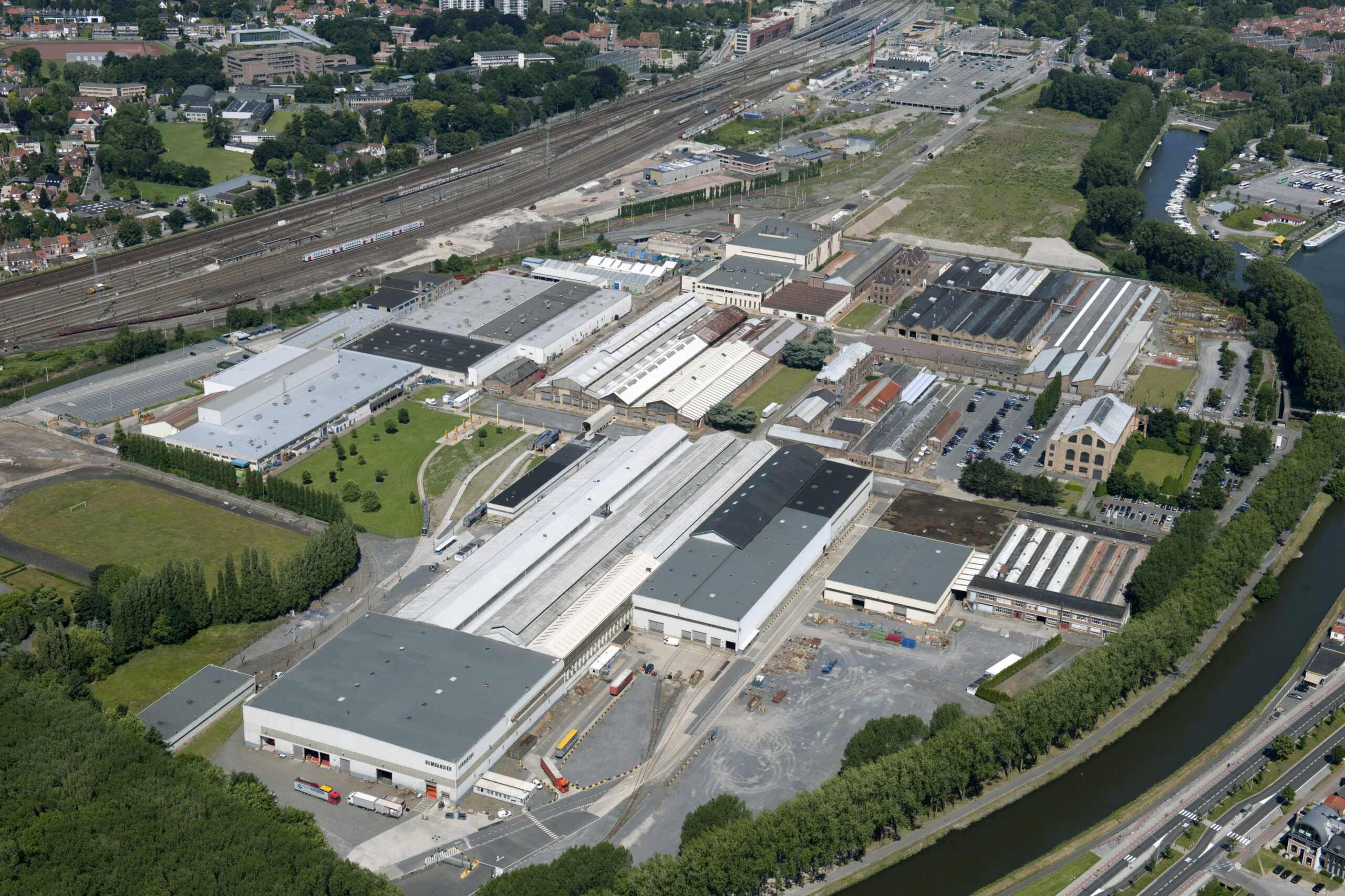 Bombardier facility in Bruges