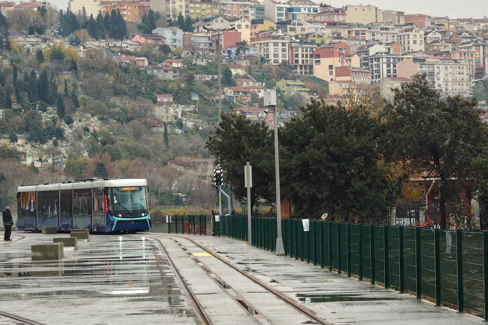The Eminonu-Alibeykoy tramway in Istanbul, Turkey