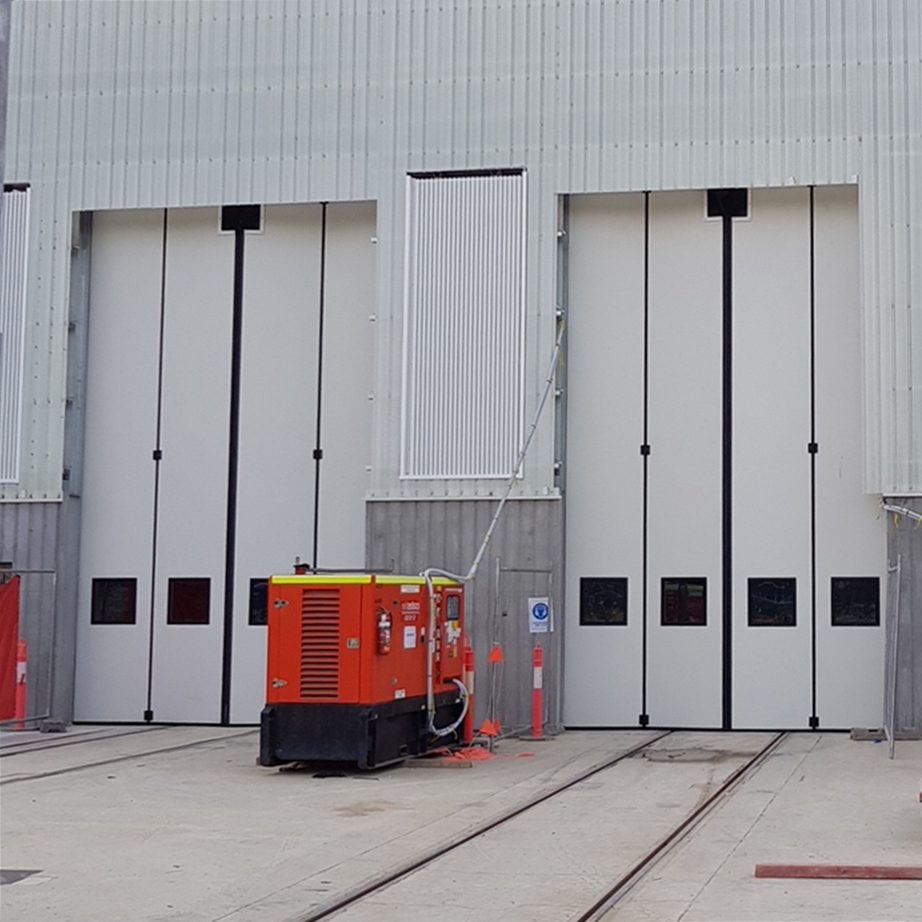 Canberra Metro Depot, Oz – 4 sets of our Swift-SEW electrically operated doors - 2018