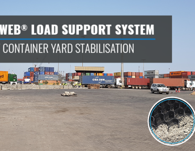 Port Container Yard Base-Layer and Surface Stabilisation Using the GEOWEB® Geocells System