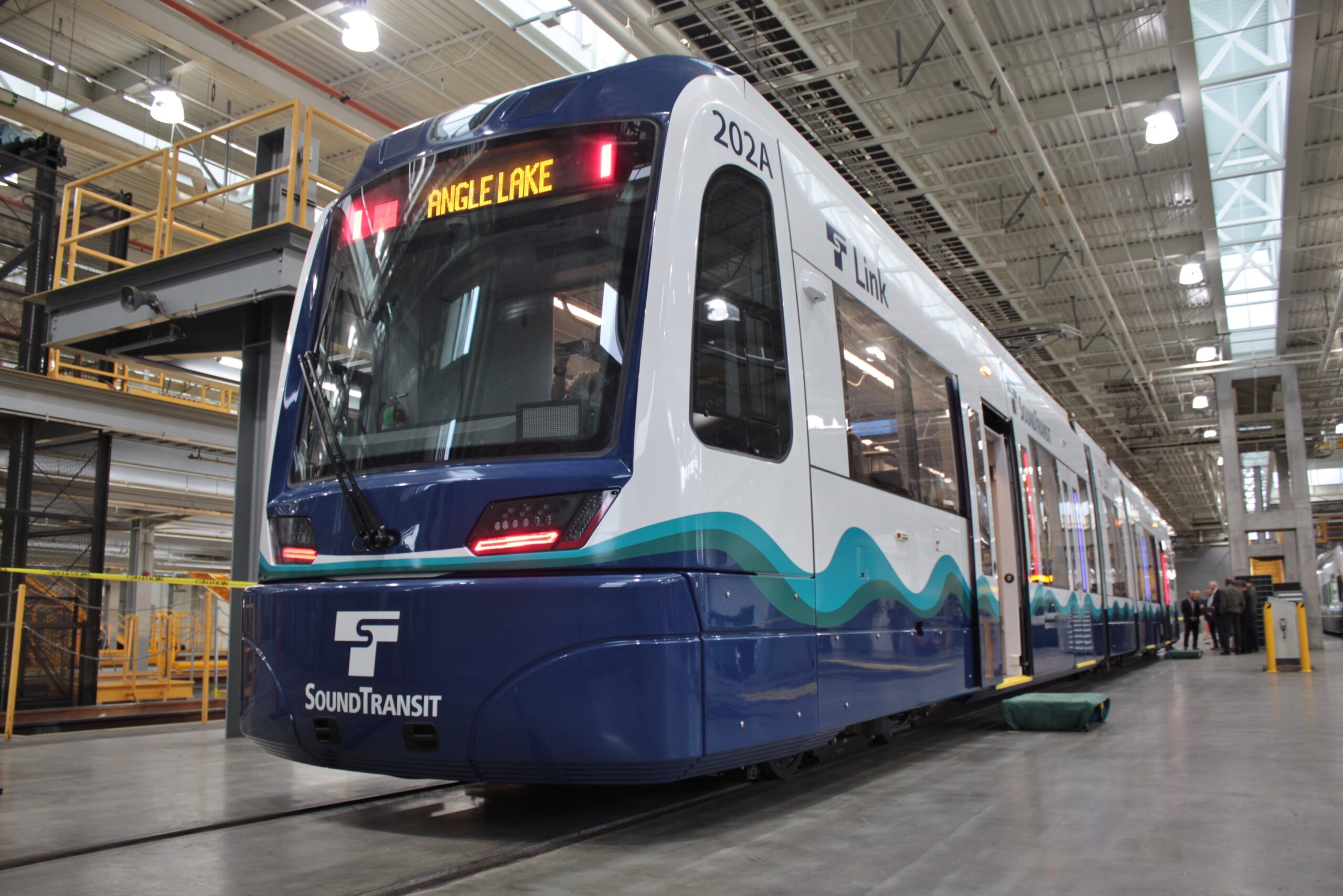 A Siemens S700 light rail vehicle for Sound Transit, Seattle