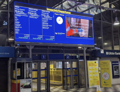 Passenger Information Gets Brighter for Irish Rail with Daktronics Display