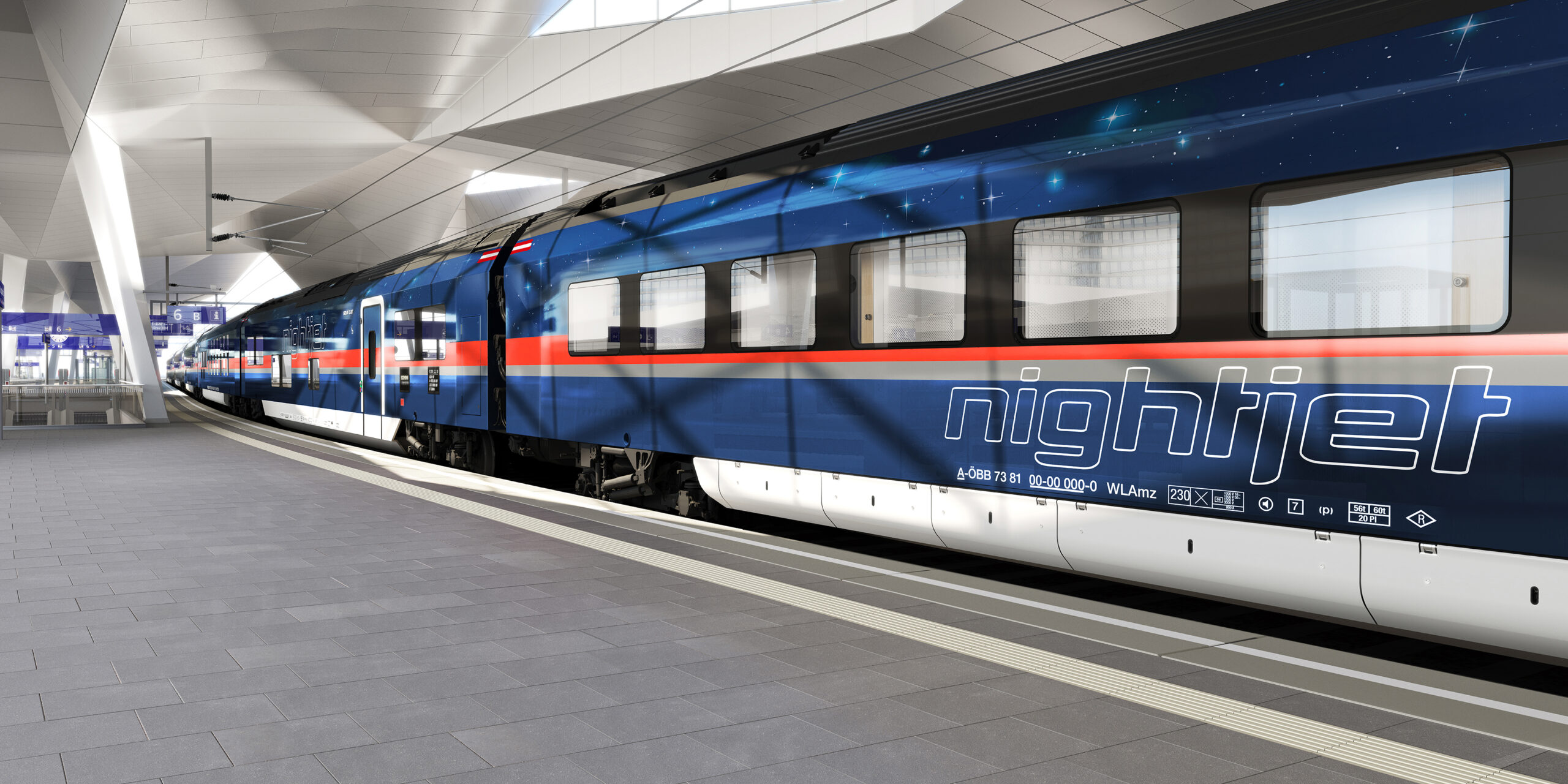 Siemens Mobility OEBB Nightjet exterior side view