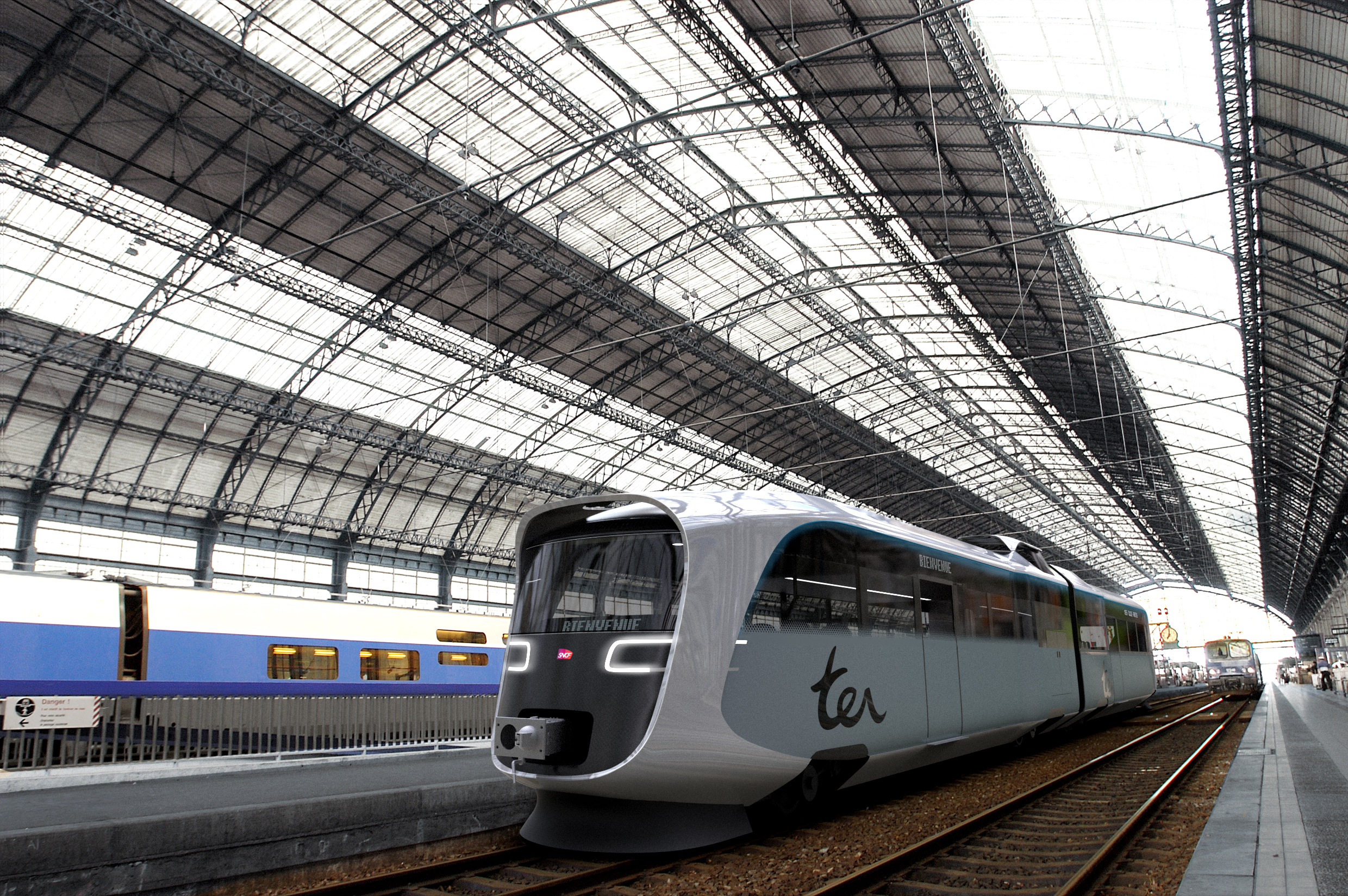 The Innovative Light Train in Bordeaux-St.Jean train station