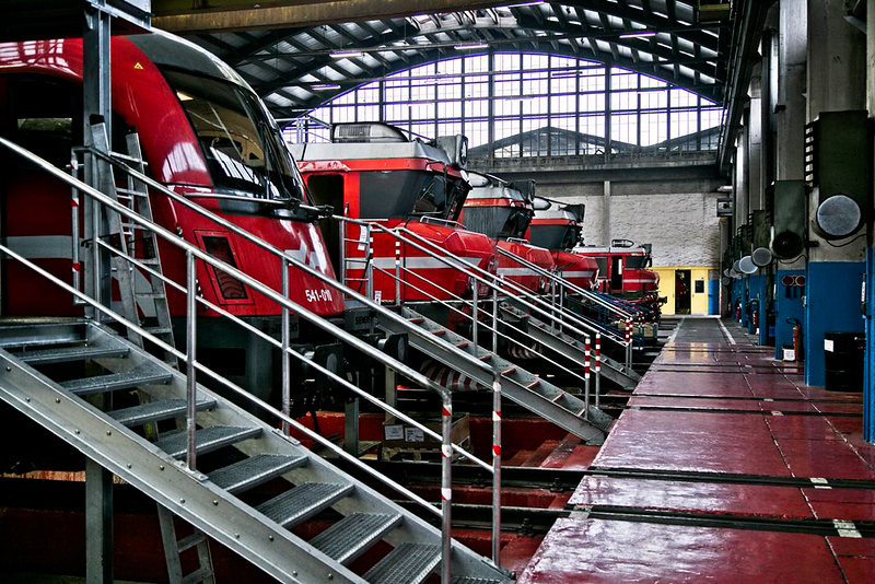 Electric locomotives in Ljubljana