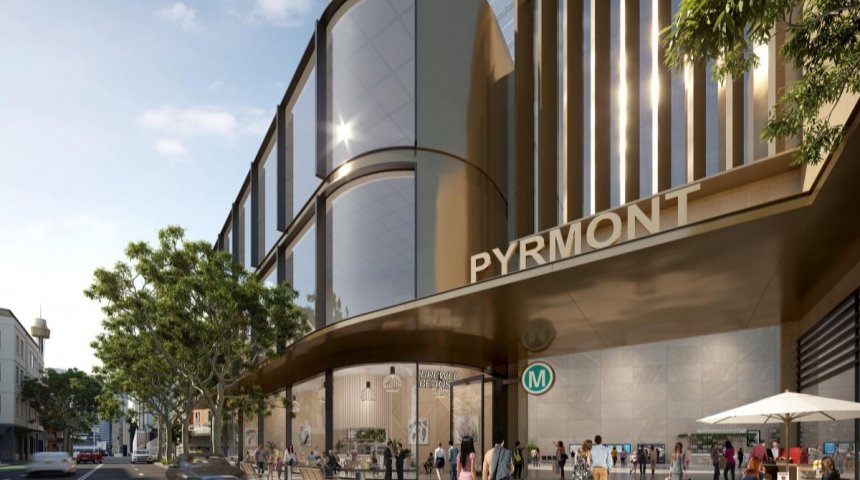 Artist's impression of Pyrmont Station