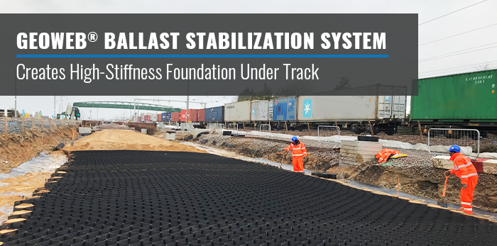 GEOWEB® Ballast Stabilisation System Werrington Dive Under 