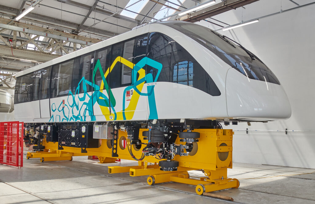 Alstom Innovia 300 car under construction at Derby