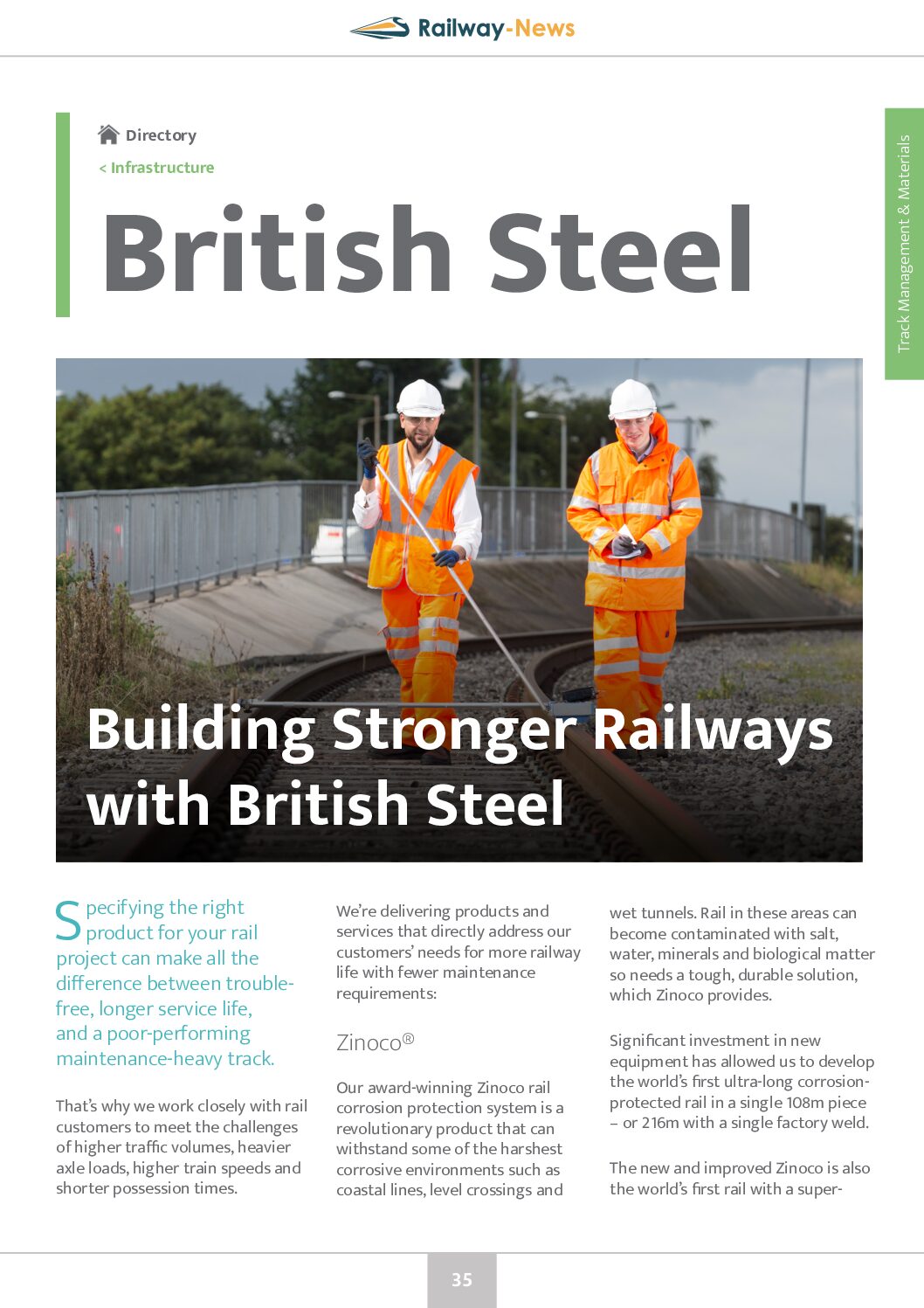 Building Stronger Railways with British Steel