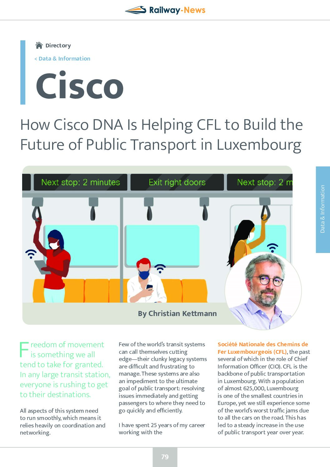 Cisco DNA Is Helping CFL to Build the Future of Public Transport